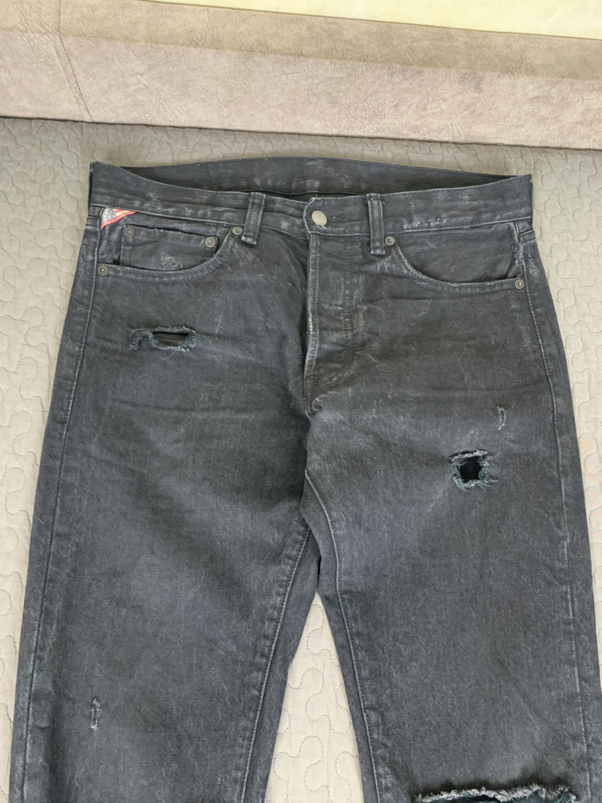 Denim & Supply Ralph Lauren × Ralph Lauren Denim & Supply Ralph Lauren Distressed Denim Slim Jeans Size US 32 / EU 48 - 3 Thumbnail