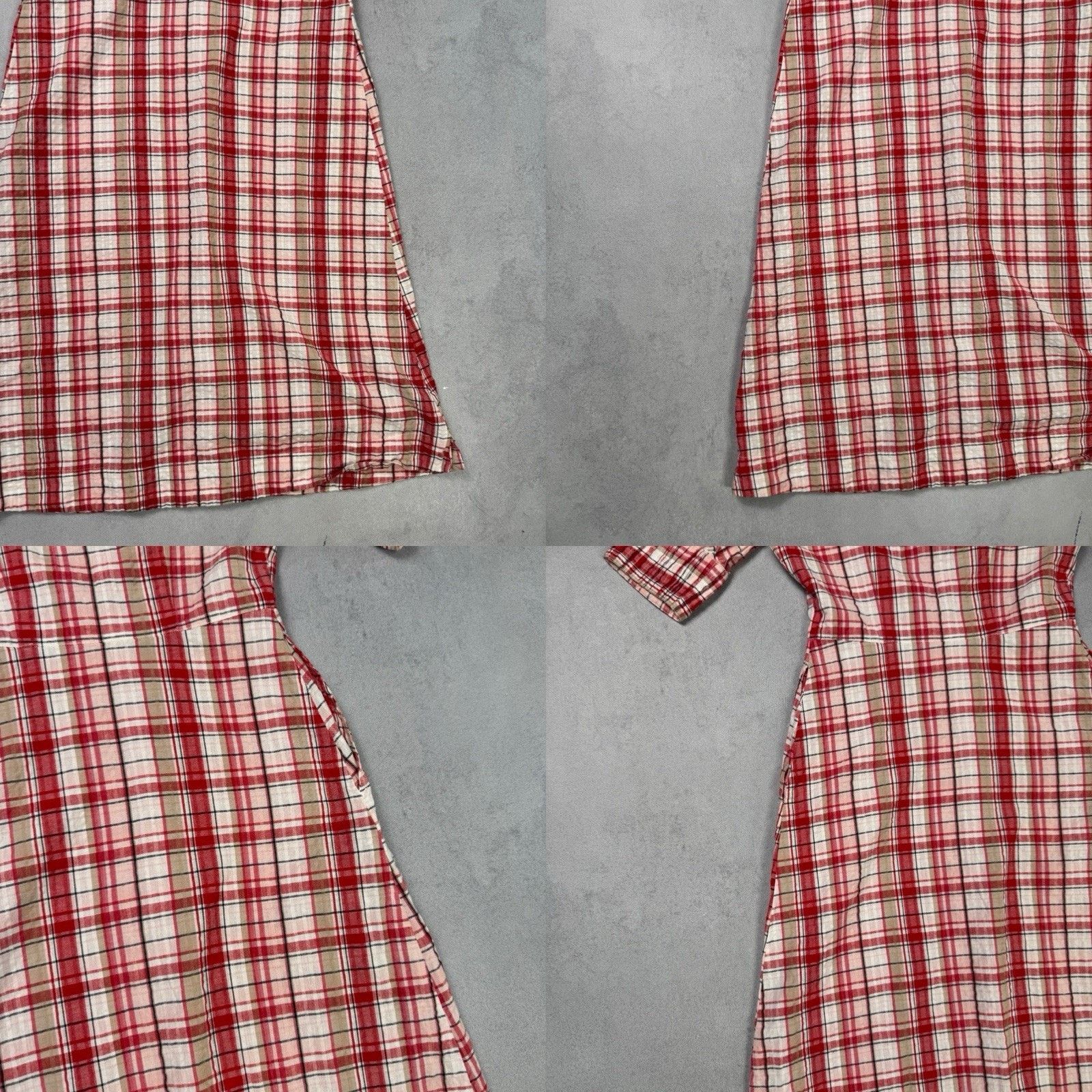 Vintage BRORA 100% Cotton Gingham Lined Chelsea Collar Dress Size 6 Size XS / US 0-2 / IT 36-38 - 23 Thumbnail