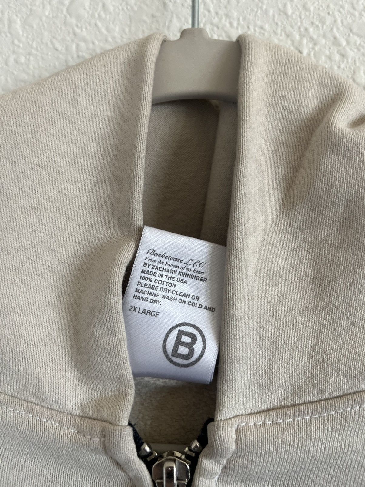 basketcase gallery Basketcase Gallery Hench Beige Zipup Size US XXL / EU 58 / 5 - 3 Thumbnail