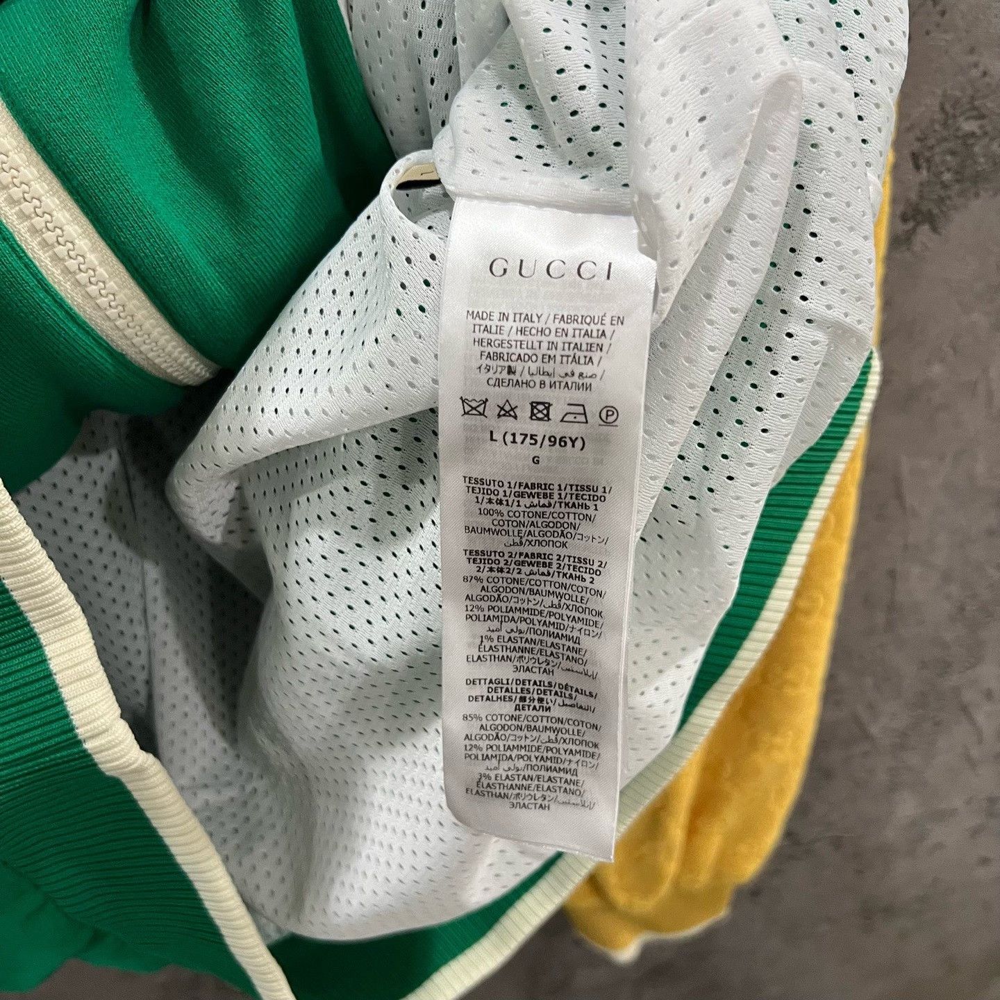 Gucci Gucci Yellow Green Paneled Jacket Size US L / EU 52-54 / 3 - 7 Thumbnail
