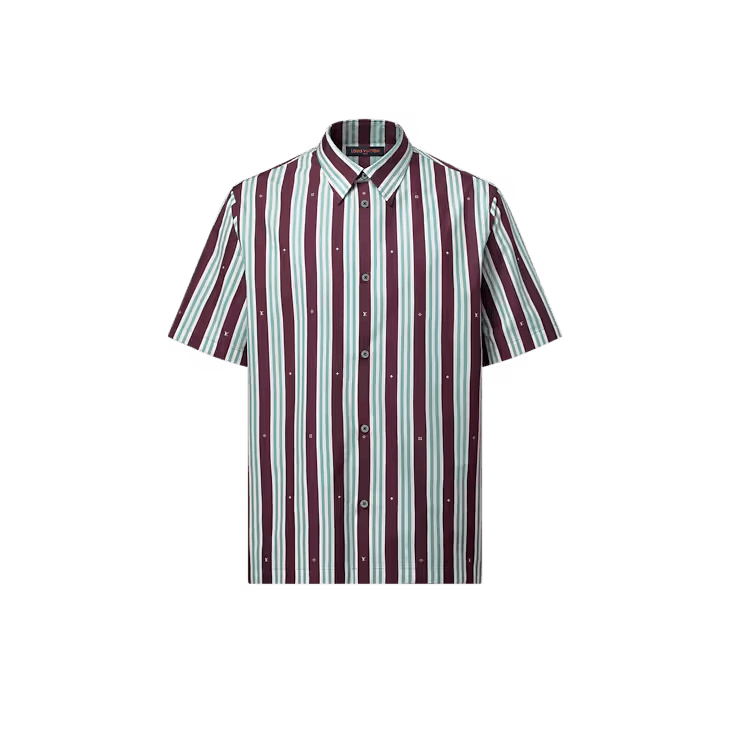 Louis Vuitton Striped Short-Sleeved Shirt Size US L / EU 52-54 / 3 - 1 Thumbnail
