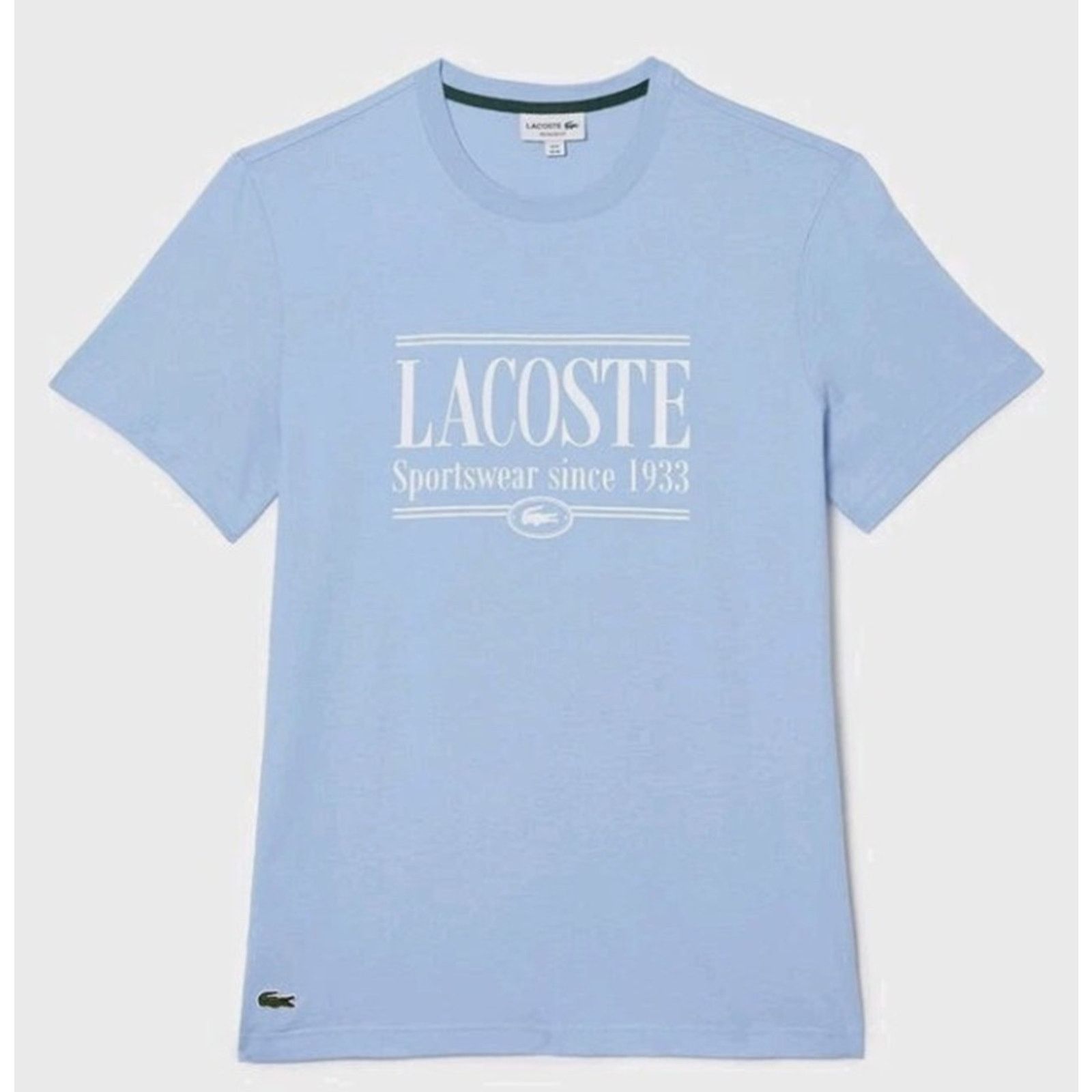 Lacoste Lacoste Men's Regular Fit Jersey T-Shirt Panorama Blue L Size US L / EU 52-54 / 3 - 1 Thumbnail