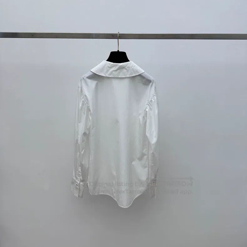 Chanel Chanel 20B doll collar rhinestone button shirt Size XS / US 0-2 / IT 36-38 - 2 Thumbnail