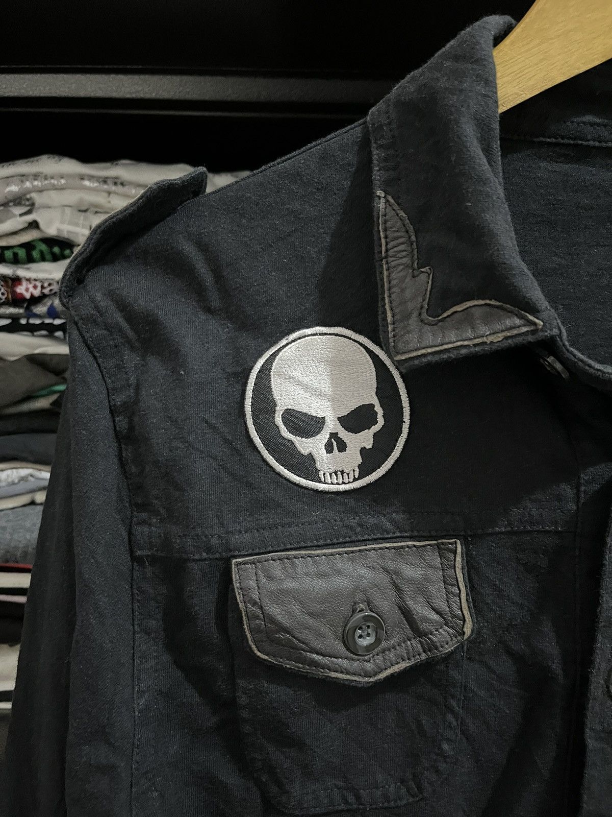 Japanese Brand Mast skull coss shirt Size US M / EU 48-50 / 2 - 4 Thumbnail