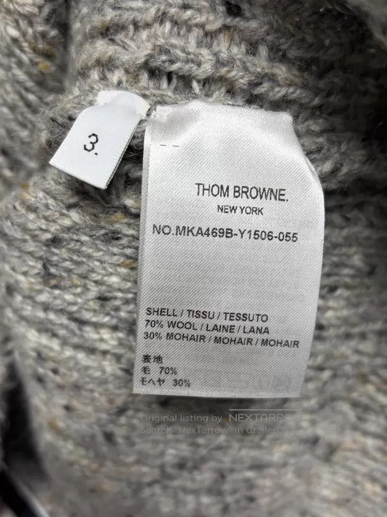 Thom Browne Thom Browne Gray Sweater Size US L / EU 52-54 / 3 - 4 Thumbnail
