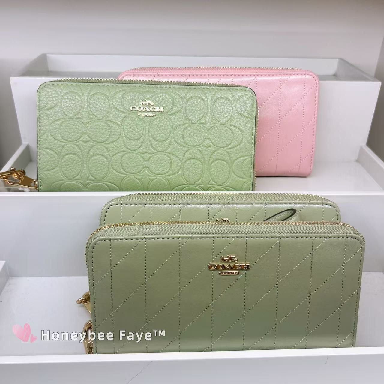 Coach Long Zip Around Wallet With Quilting CEL63 Size ONE SIZE - 3 Thumbnail
