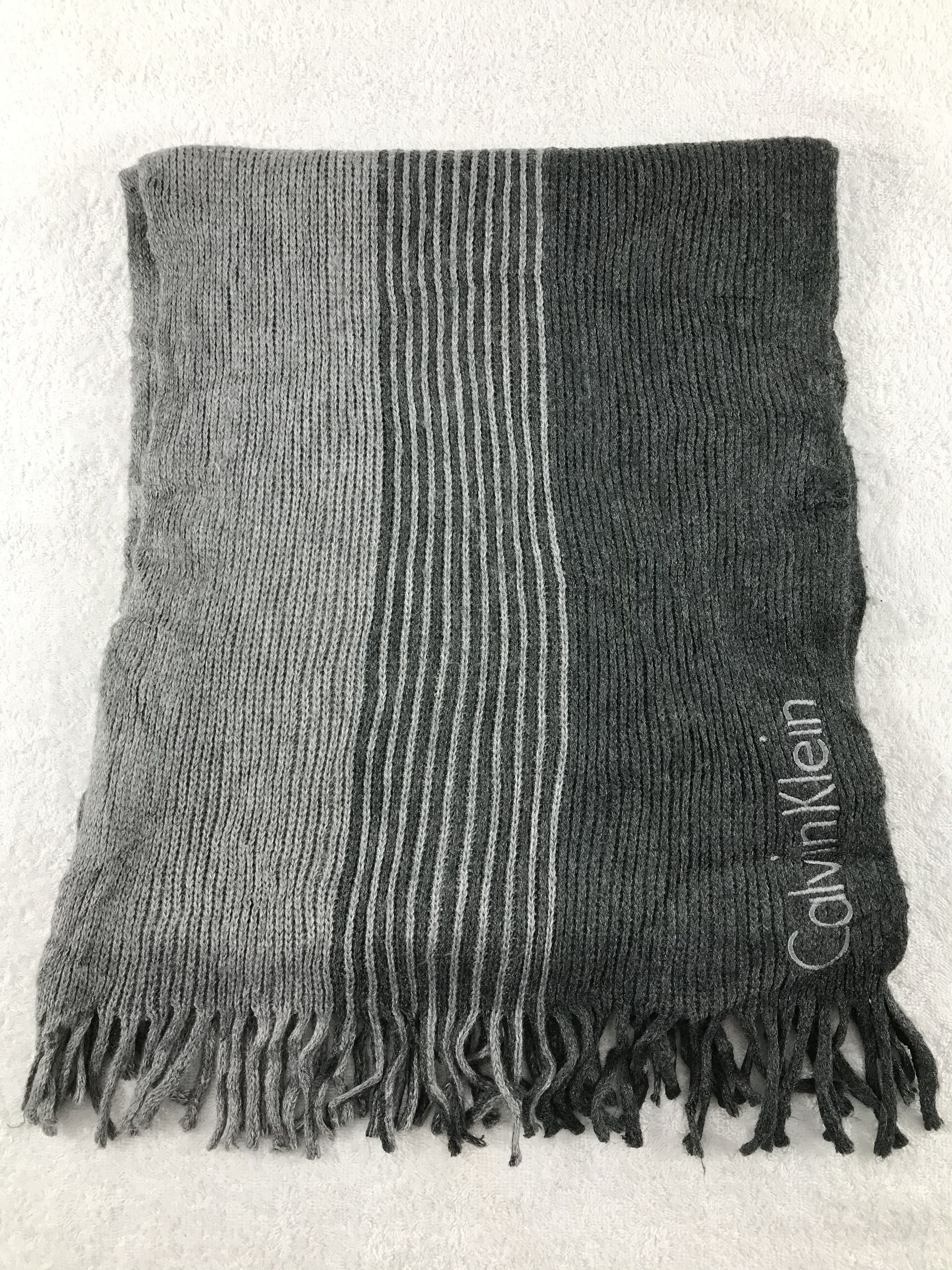 Calvin Klein × Vintage Calvin Klein Scarf / Muffler / Neckwear - WW1268 Size ONE SIZE - 2 Thumbnail