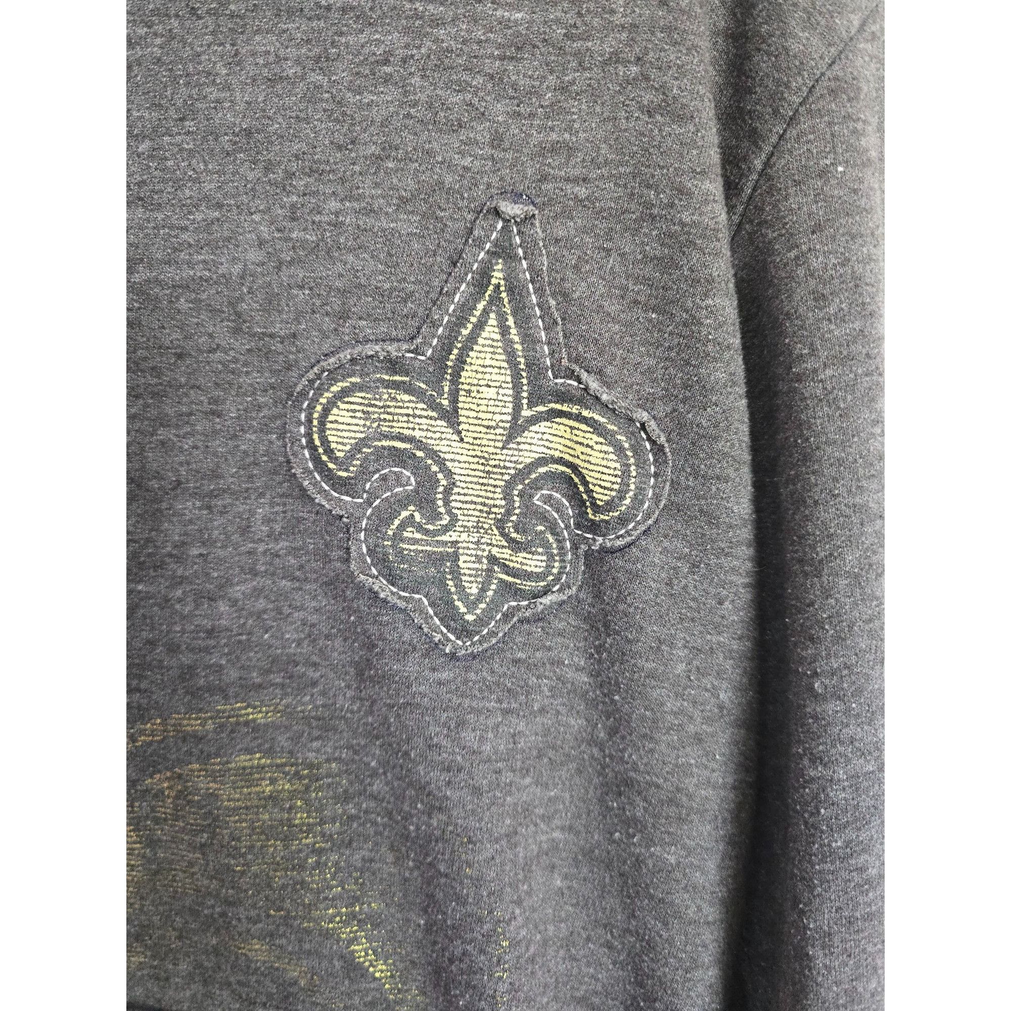 Majestic NFL Saints Majestic Fan Fashion Hoodie Charcoal Gray Size L / US 10 / IT 46 - 4 Thumbnail