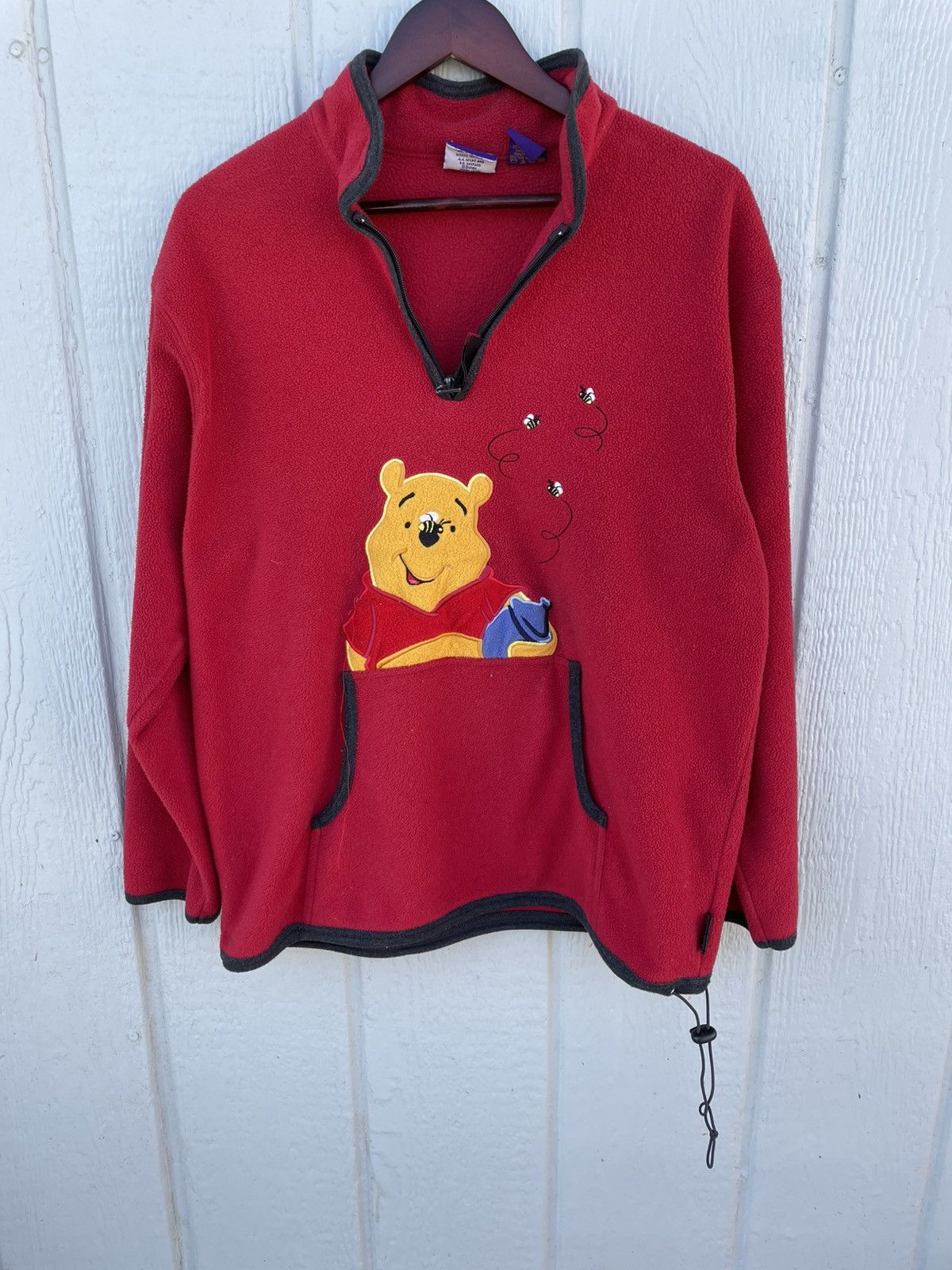 Other Vintage Pooh Winnie The Pooh Embroidered Red Jacket Size L Size US L / EU 52-54 / 3 - 1 Thumbnail