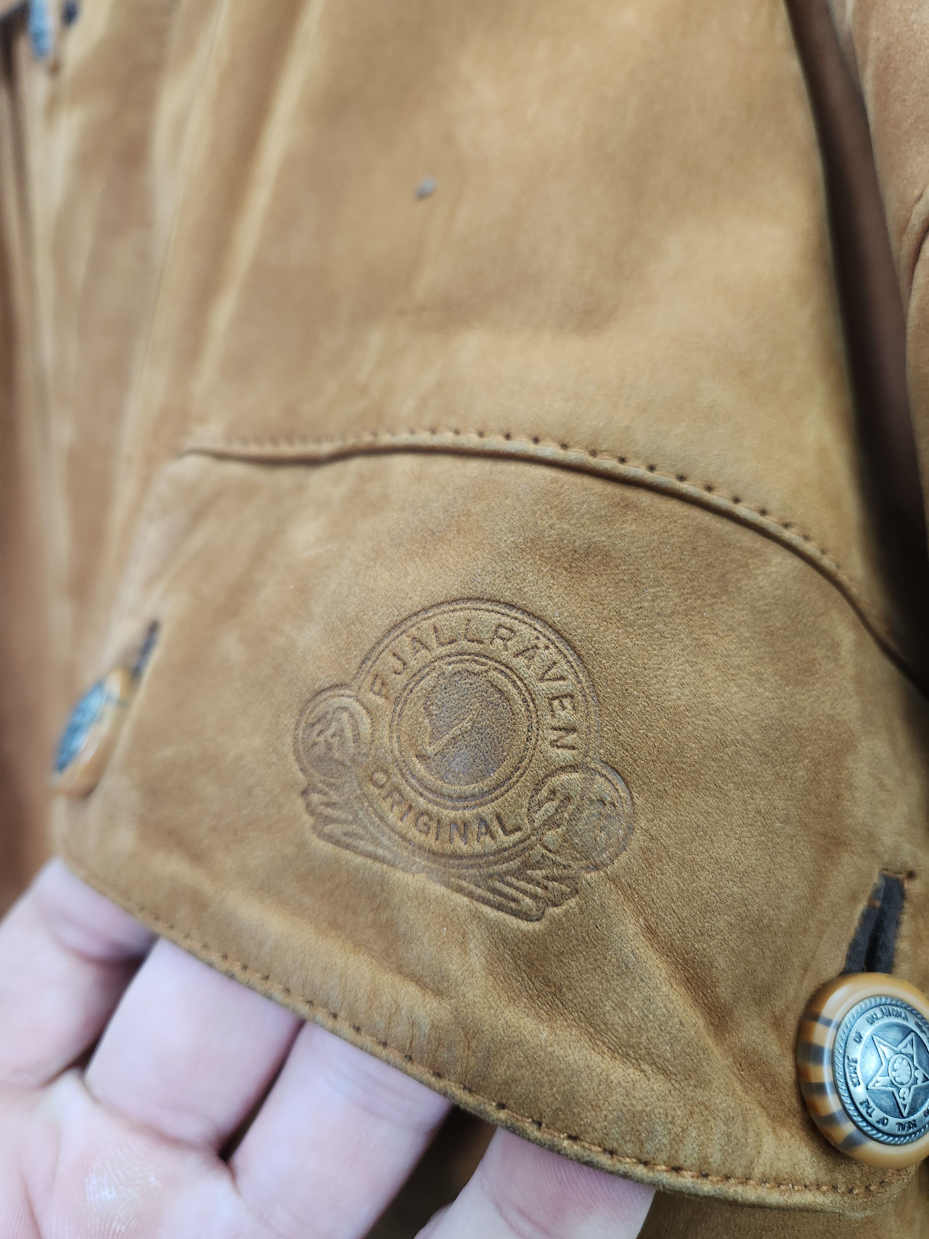 Fjallraven Rare Vintage 80s Fjallraven Fjällräven leather brown jacket Size US XL / EU 56 / 4 - 7 Thumbnail