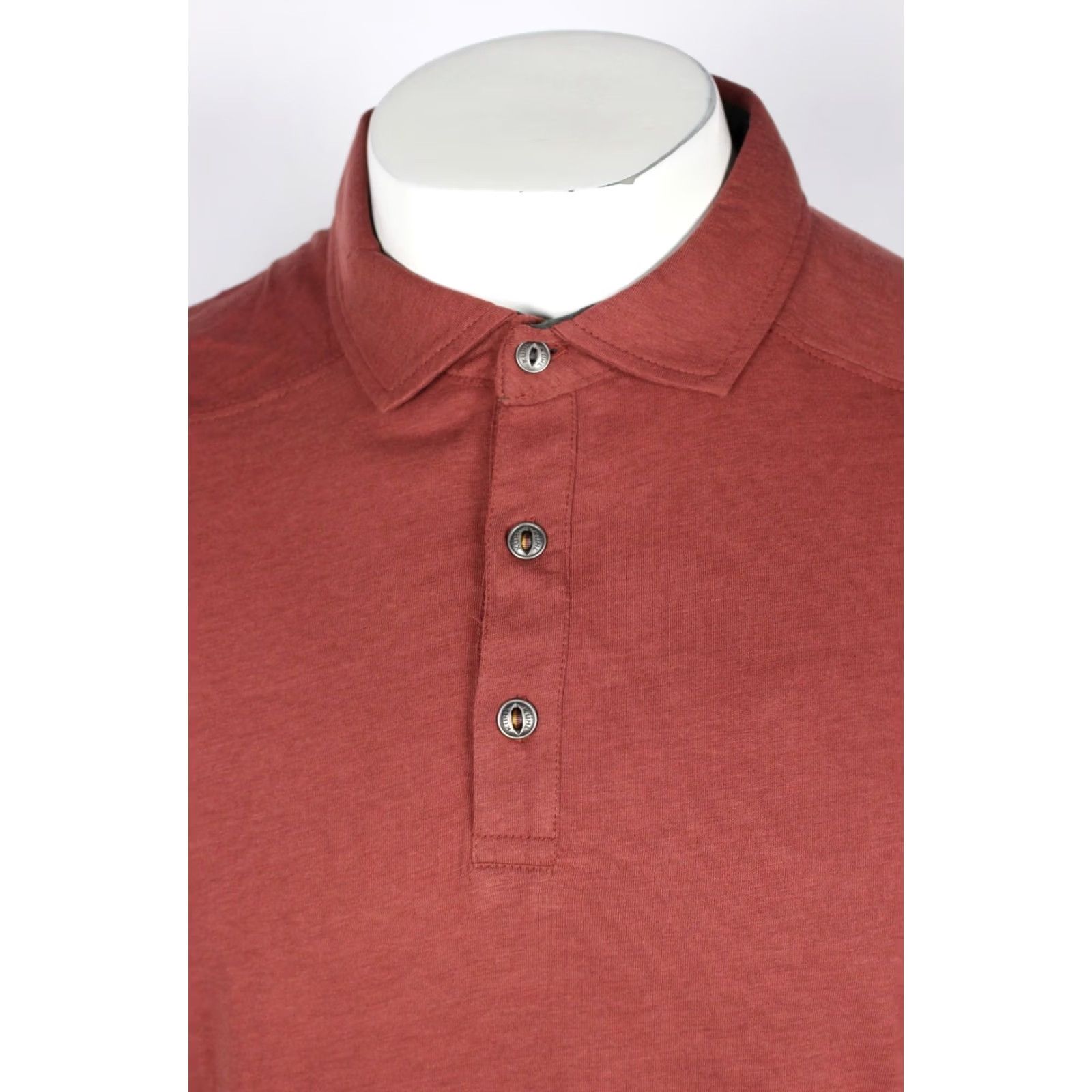 Vintage Kuhl Polo Short Sleeve Shirt S Sundried Tomato 7488 - Brazen Kuhldry Men’s Cotton Tencel Nylon Blend Polo Shirt, Solid Red, Collared, Button Closure Size US S / EU 44-46 / 1 - 4 Thumbnail