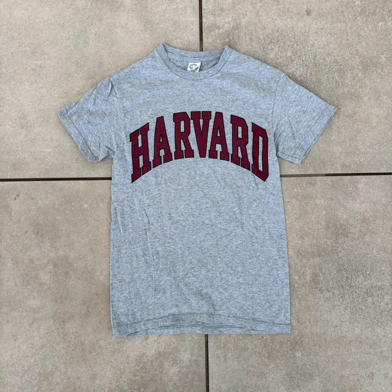 Vintage Harvard Vintage 90s College T shirt Spellout Grey Size US S / EU 44-46 / 1 - 1 Thumbnail