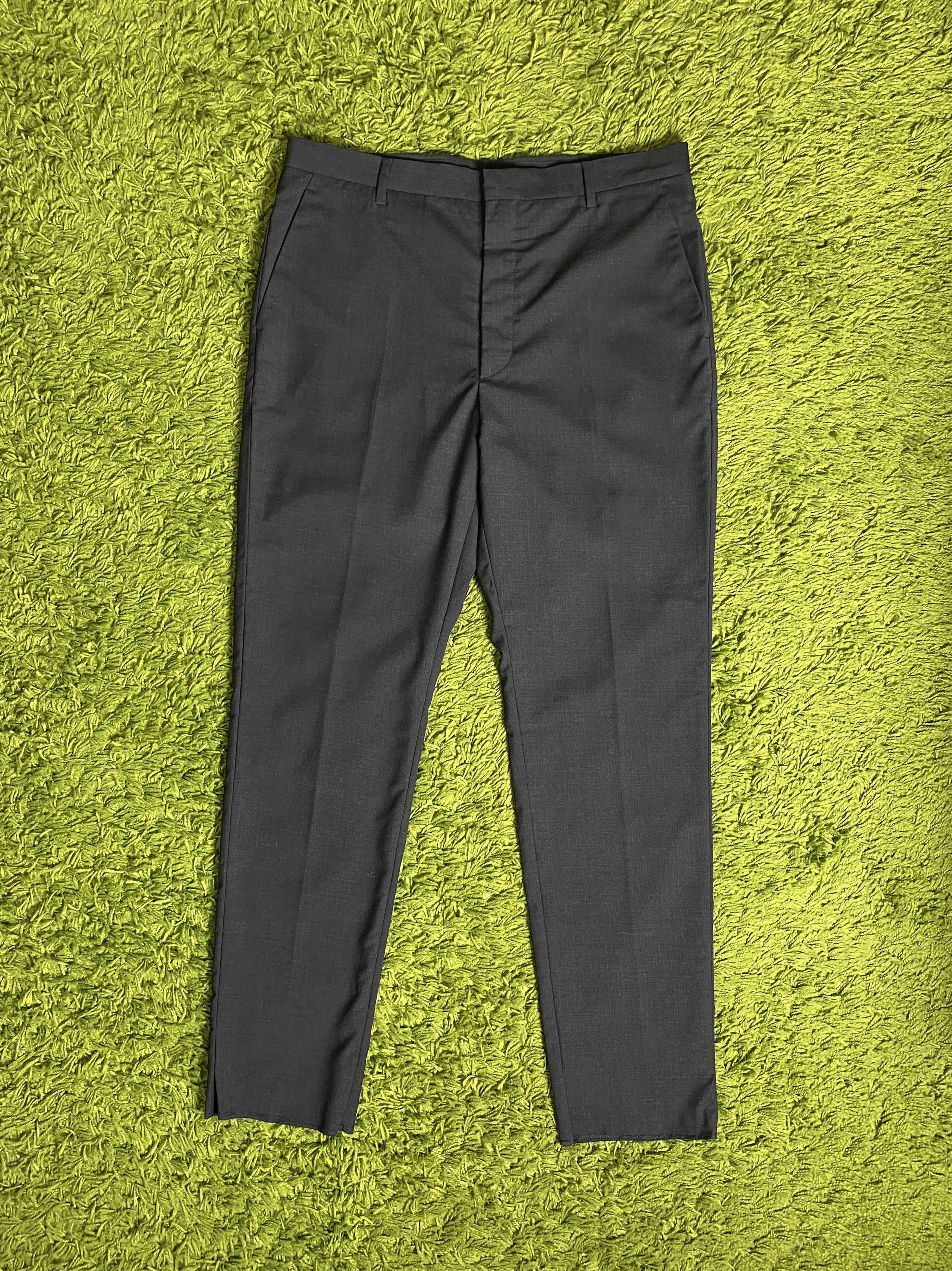 image of Prada Wool Classic Black Dress Casual Pants Suit Trousers, Men's (Size 34)