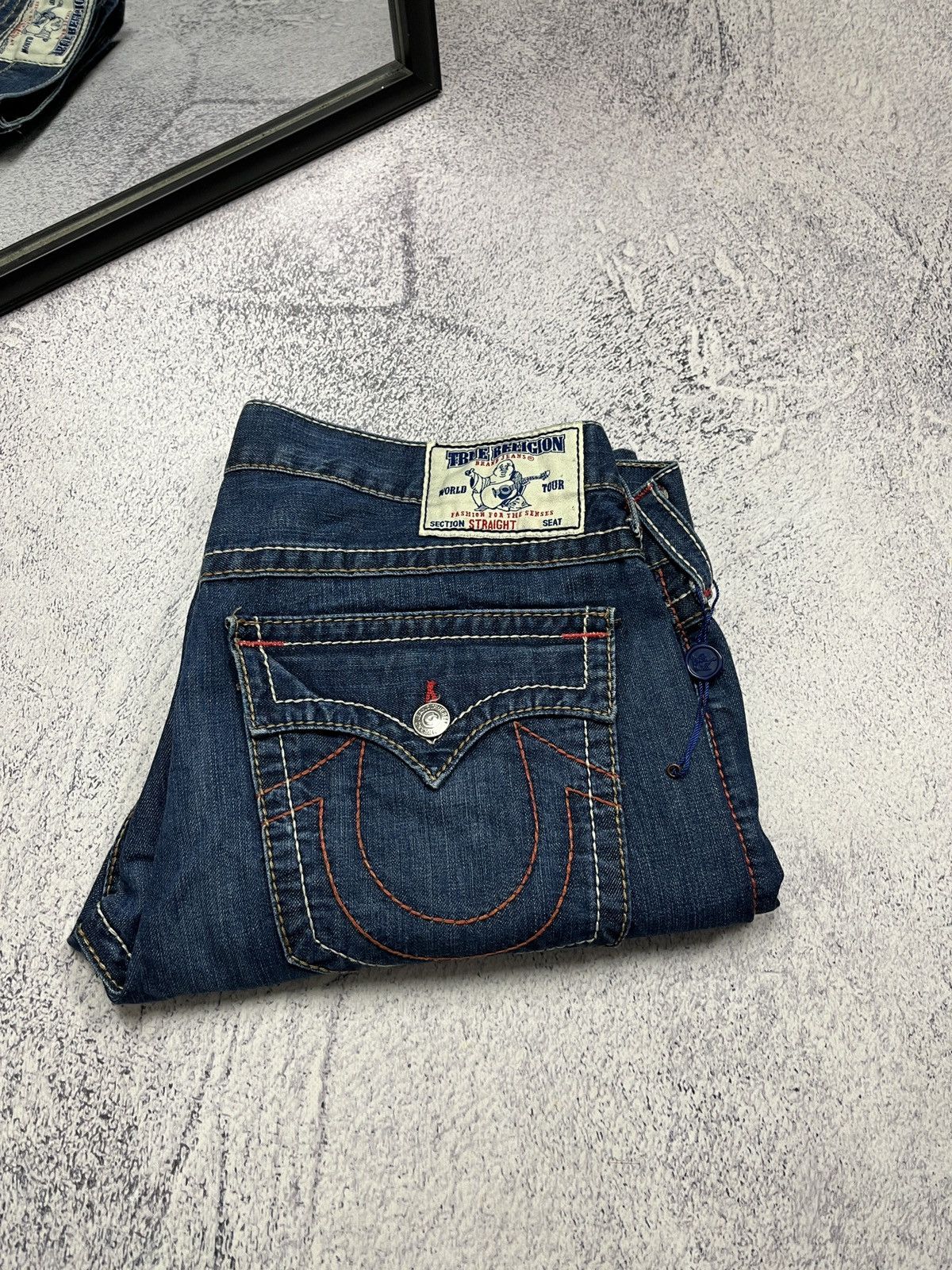 True Religion True Religion Straight Jeans Made In USA Chief Keef Style 38 Size US 38 / EU 54 - 2 Thumbnail