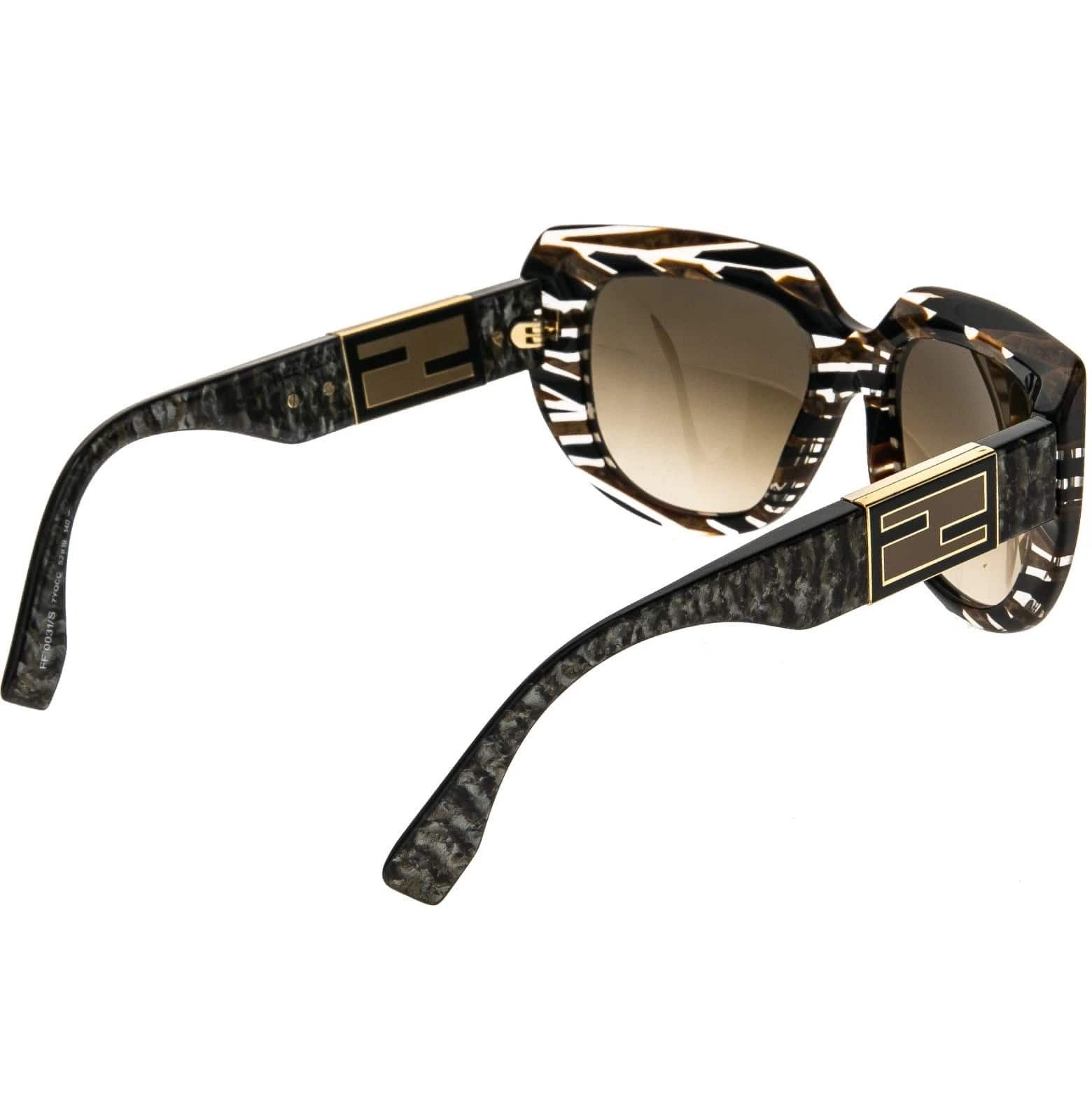 Fendi FENDI FF0031S 0031 BAGUETTE Brown Tobacco Sunglasses Flip Size ONE SIZE - 10 Thumbnail