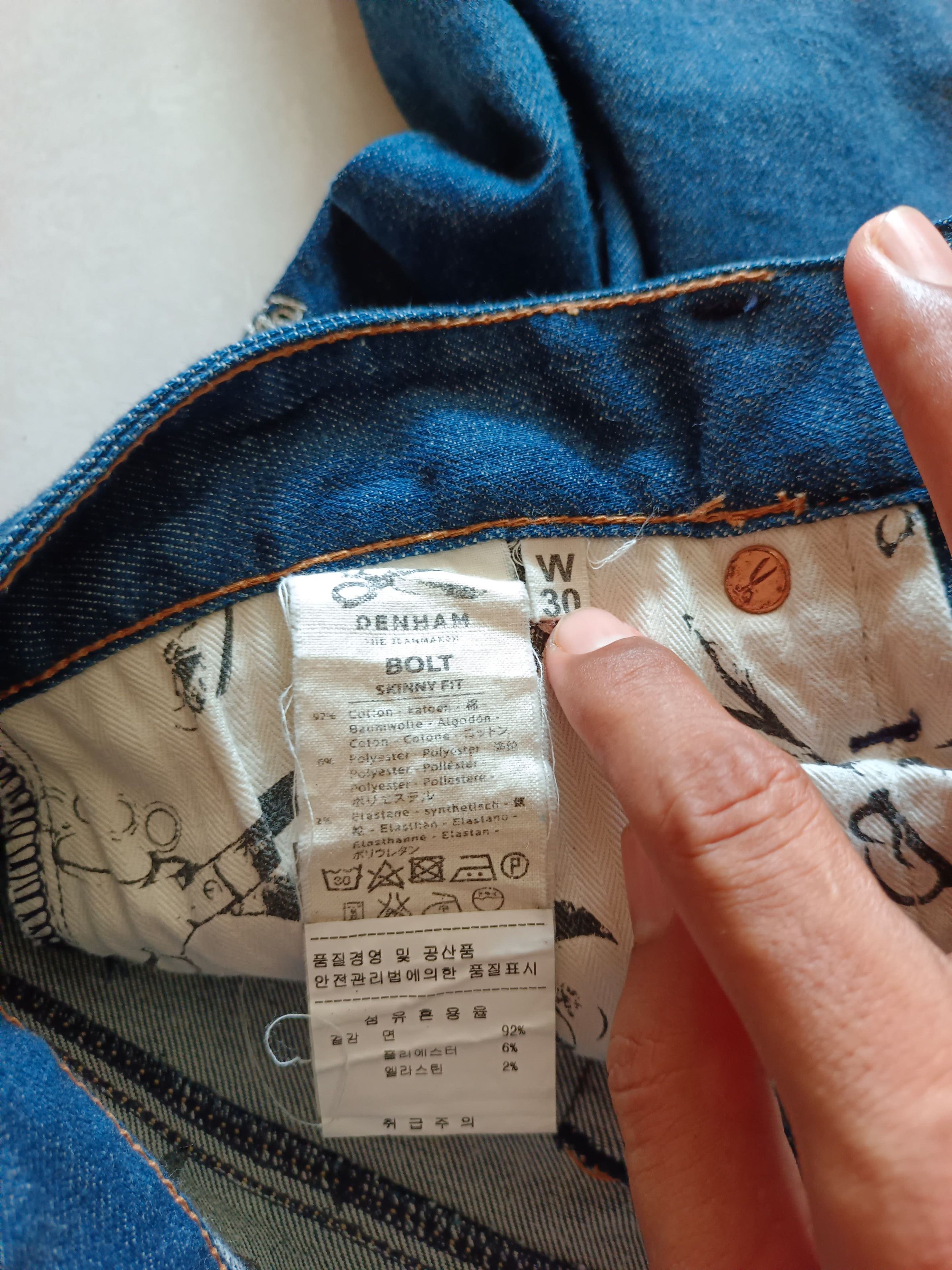 DENHAM Denham Bolt Skinny Fit Selvedge Jeans Size US 30 / EU 46 - 20 Thumbnail
