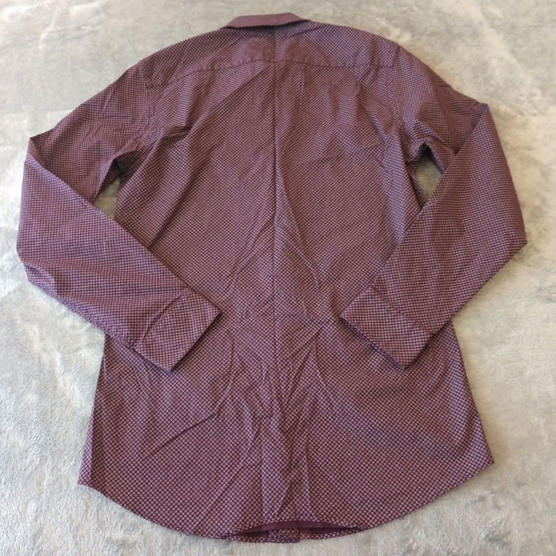 Apt. 9 Apt. 9 Shirt Mens Slim Purple Geometric Long Sleeve Button Up Dress Shirt 14.5 Regular Mens Size US M / EU 48-50 / 2 - 2 Thumbnail