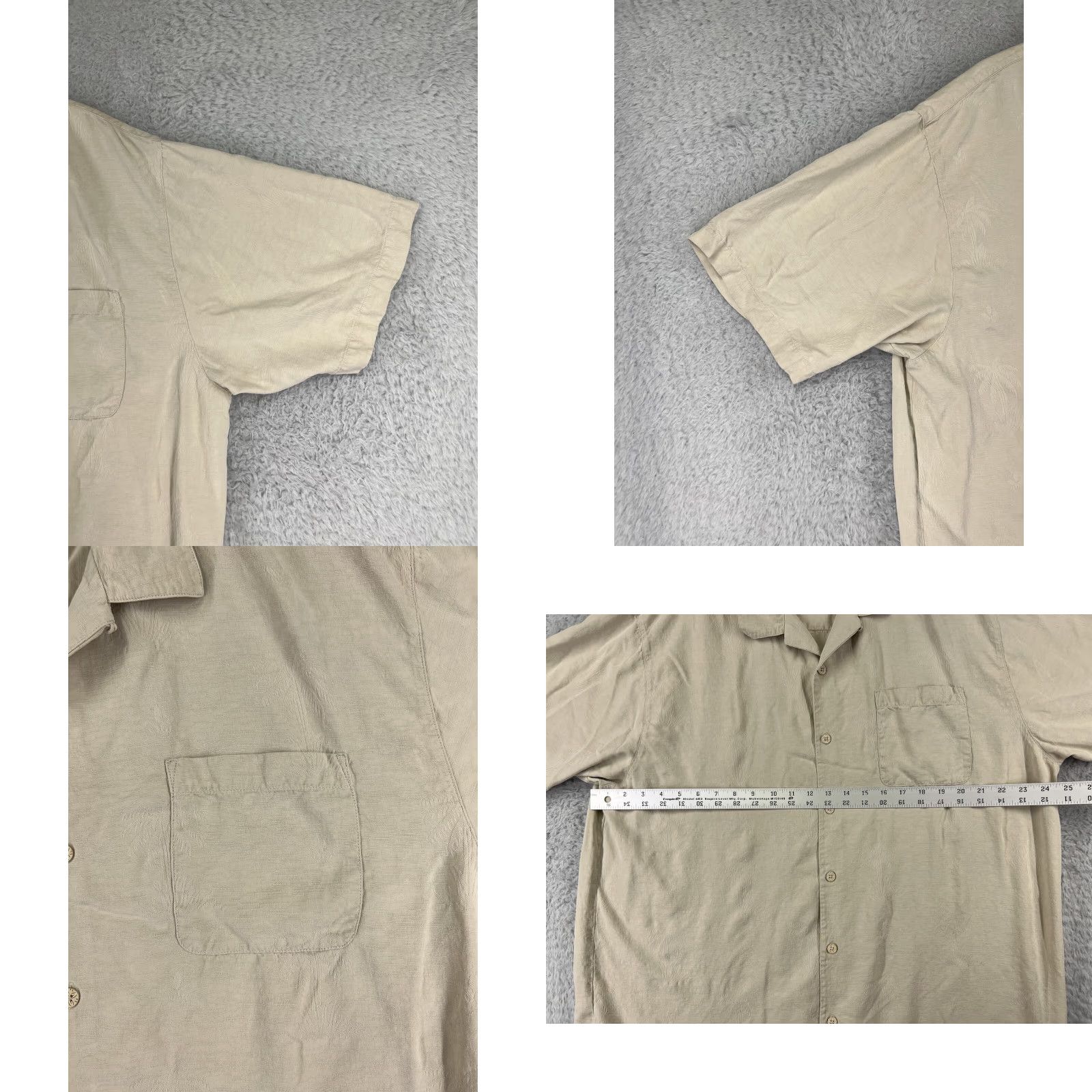 Tommy Bahama Tommy Bahama Shirt XL Beige Palm Tree Button-Up Hawaiian Resort Aloha Beach Mens Size US XL / EU 56 / 4 - 8 Thumbnail