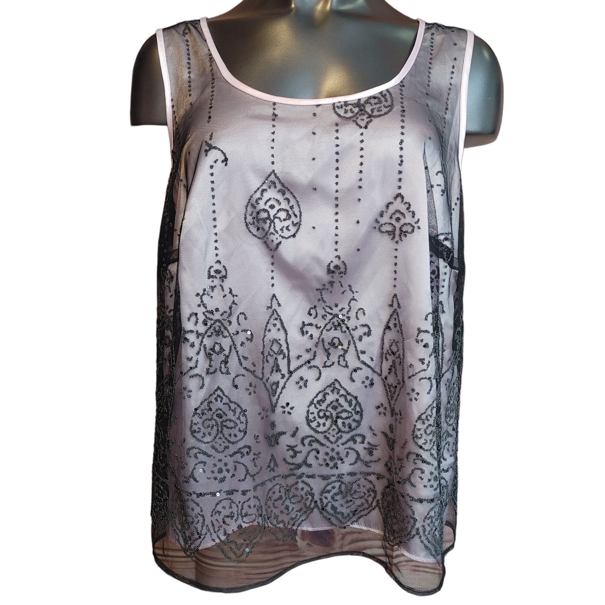 Other K Woman Collection Women's Light Purple Satin Paisley Patter Size XL / US 12-14 / IT 48-50 - 1 Thumbnail