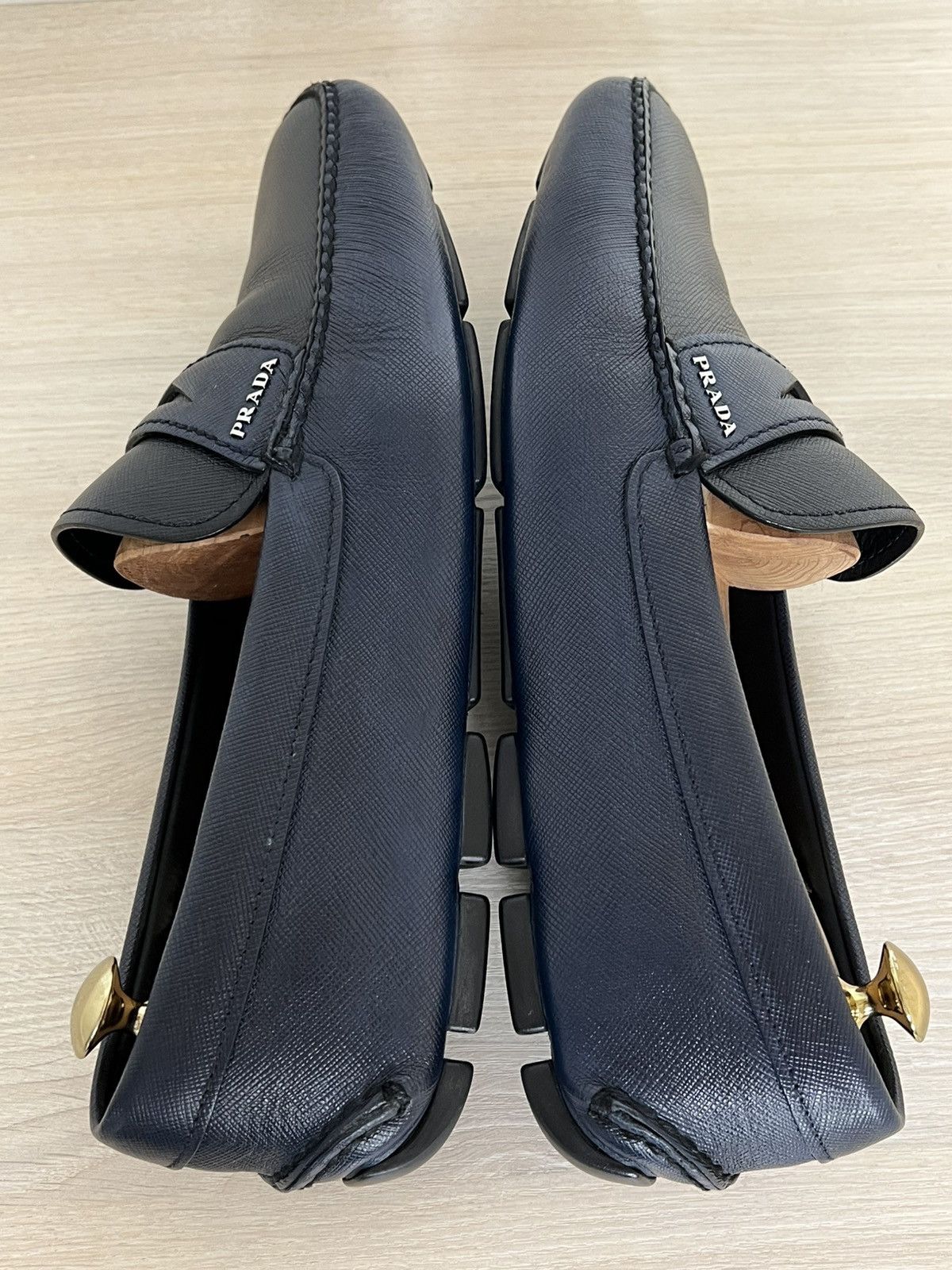 Prada Prada Saffiano Bi-Color Driving Loafers 2DD001 Size US 9.5 / EU 42-43 - 15 Thumbnail