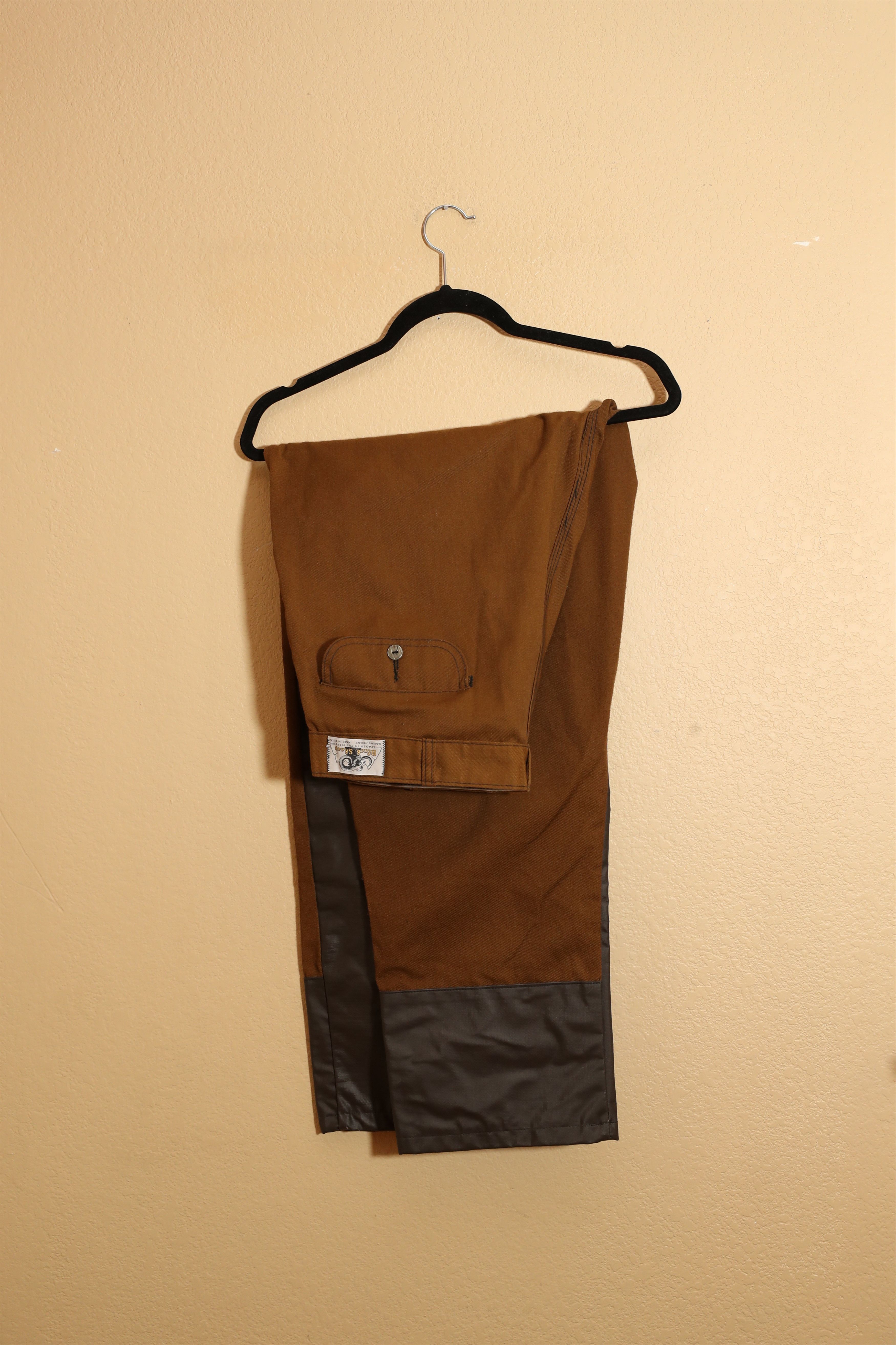 Black Sheep × Vintage Black Sheep Vintage Double Knee Vinyl Hunting Pants (34x30) Size US 34 / EU 50 - 2 Thumbnail
