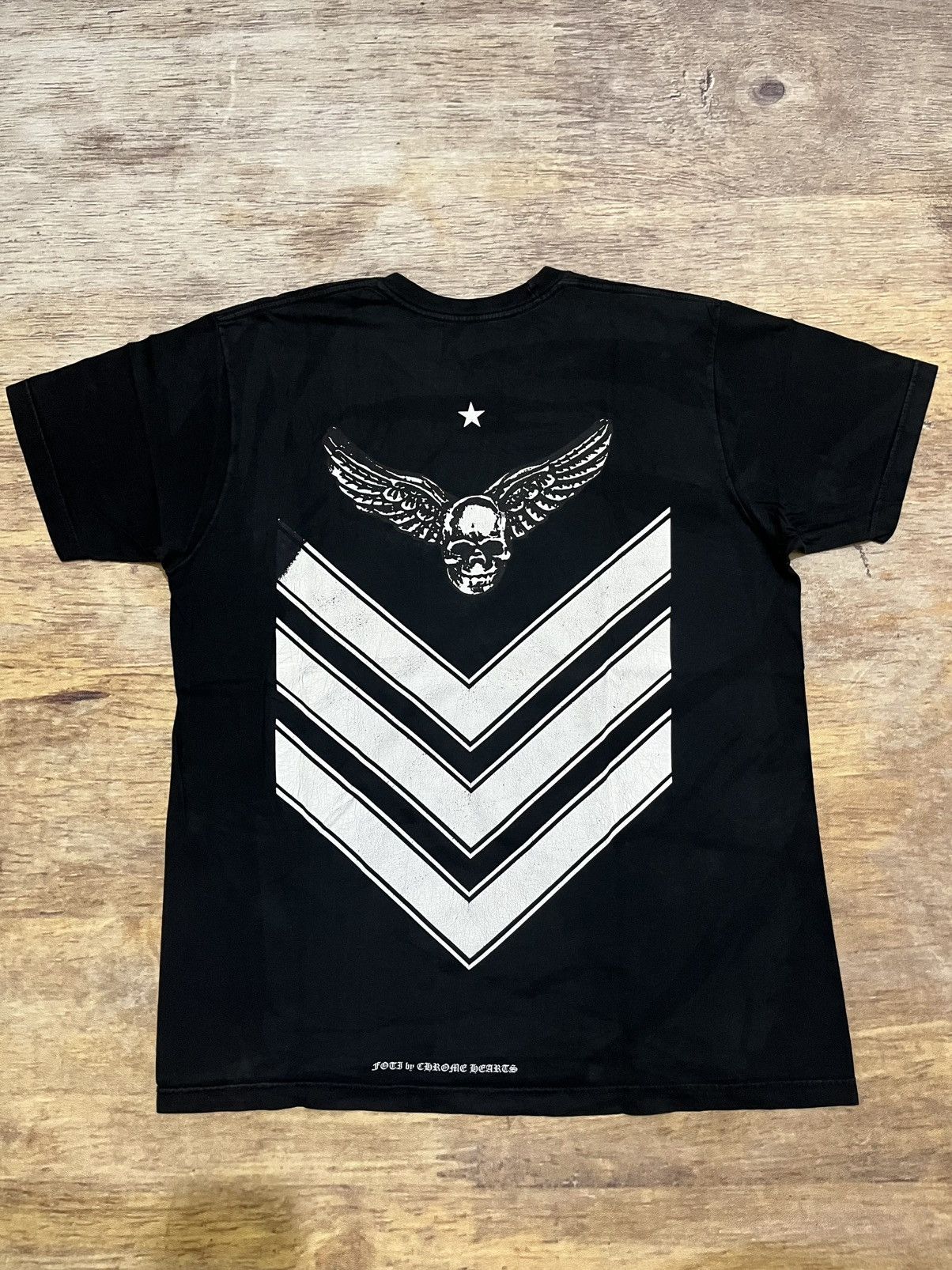 Chrome Hearts Chrome Hearts Joe Foti Mahalia Wing Skull Arrows Tee Black Size US XL / EU 56 / 4 - 1 Thumbnail