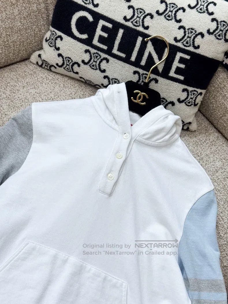 Thom Browne Thom Browne Blue and White Color Block with Gray Long Slee Size XS / US 0-2 / IT 36-38 - 2 Thumbnail