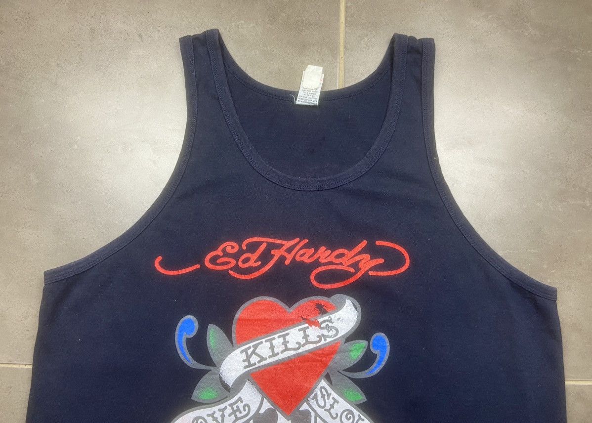 Ed Hardy Ed Hardly. Singlet. Kills. Love Slowly. Size US XL / EU 56 / 4 - 2 Thumbnail