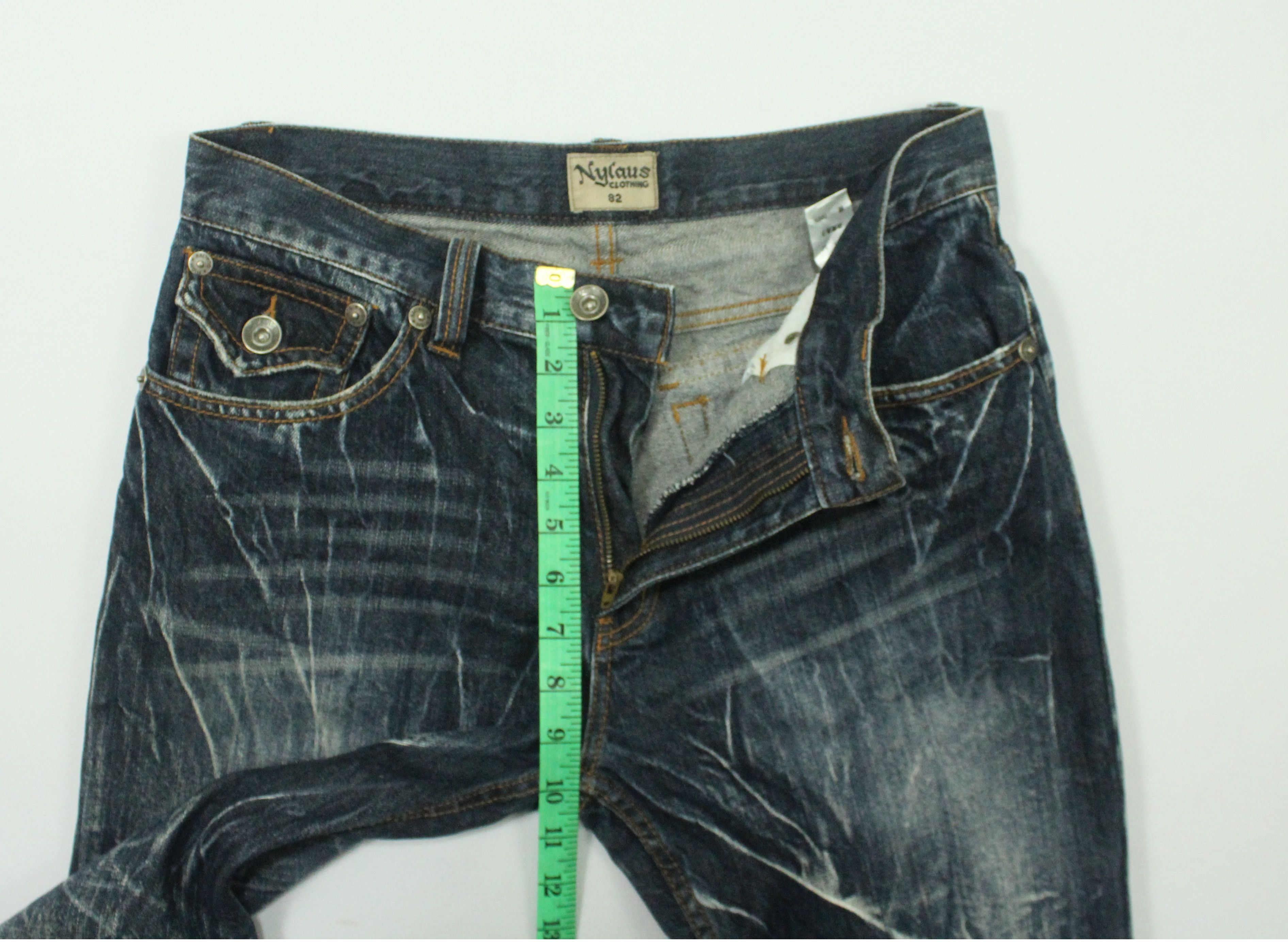 Japanese Brand Flared 🔥 NYLAUS Clothing Denim Spiral Cut Claw Mark Denim Size US 32 / EU 48 - 19 Thumbnail