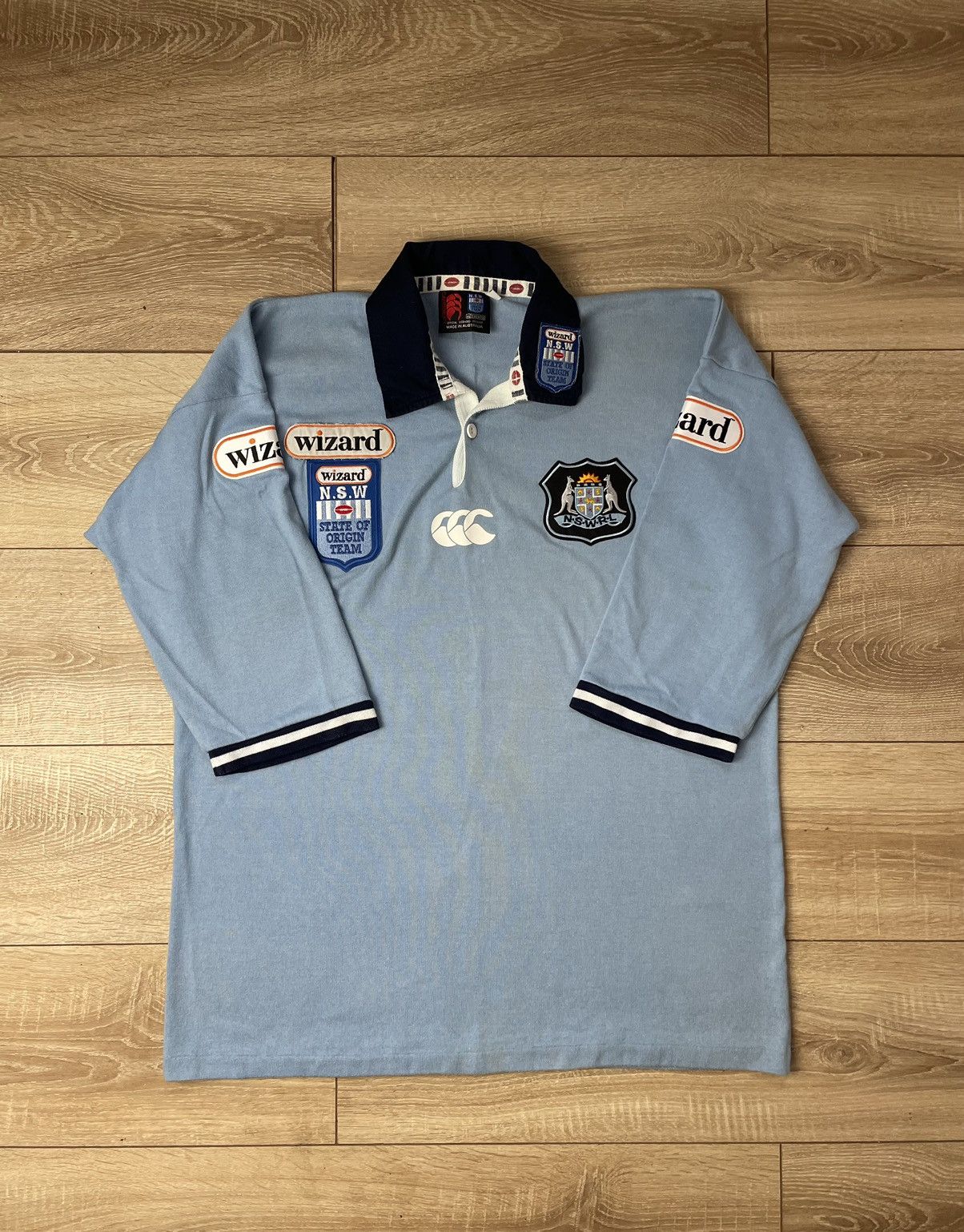 Canterbury of New Zealand Rodney Howe 1999 New South Wales Blues Origin Match worn? Size US L / EU 52-54 / 3 - 1 Thumbnail
