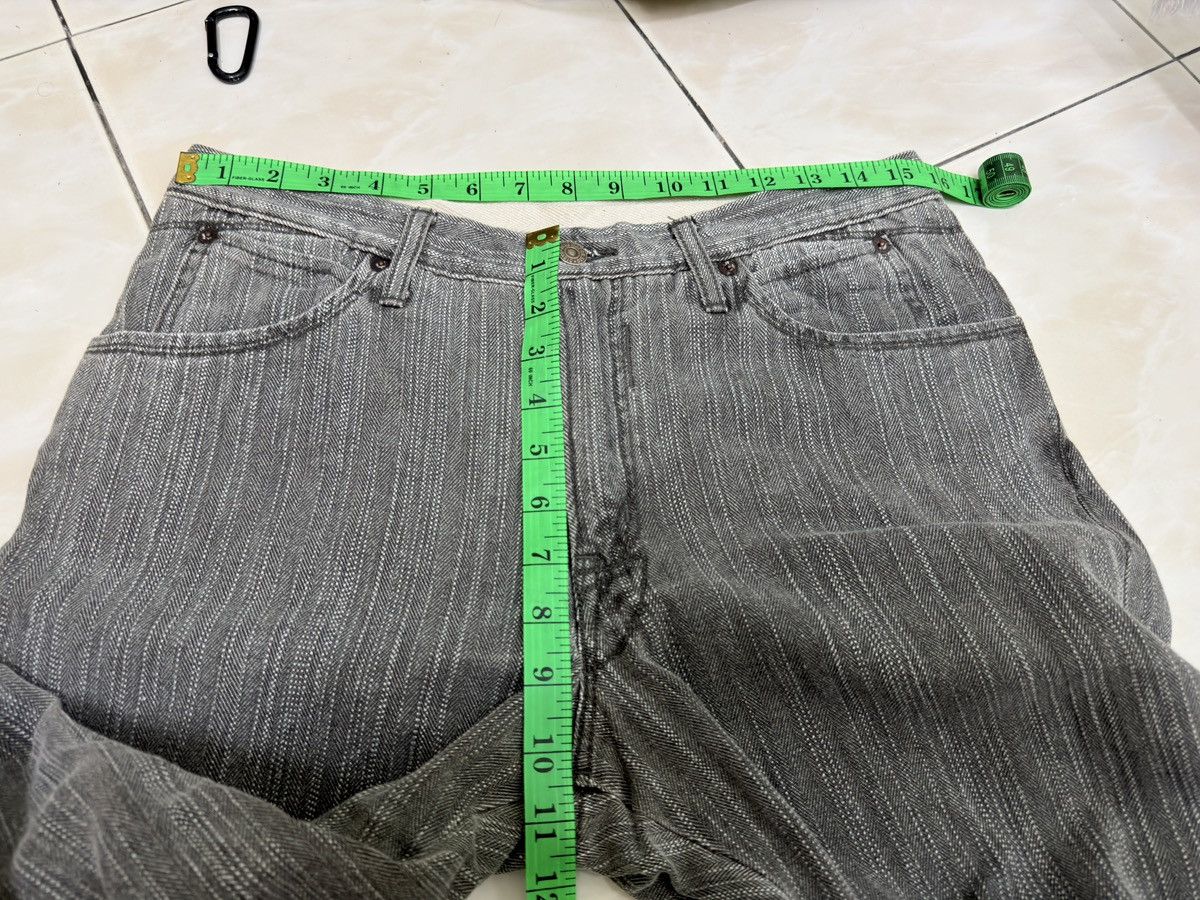 Kapital Vintage Blue Way Modern Hickory Stripe Straight Cut Denim Size US 30 / EU 46 - 17 Thumbnail