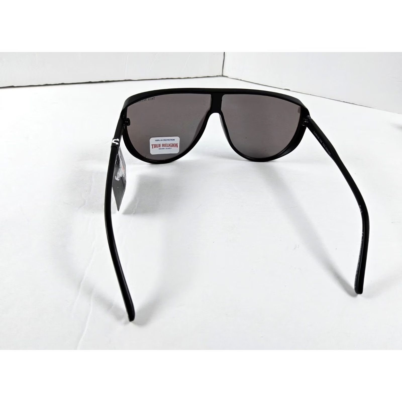 True Religion True Religion Sunglasses Shield Men UV Protection 100% Black Trim Reflective Mirrored Size ONE SIZE - 4 Thumbnail
