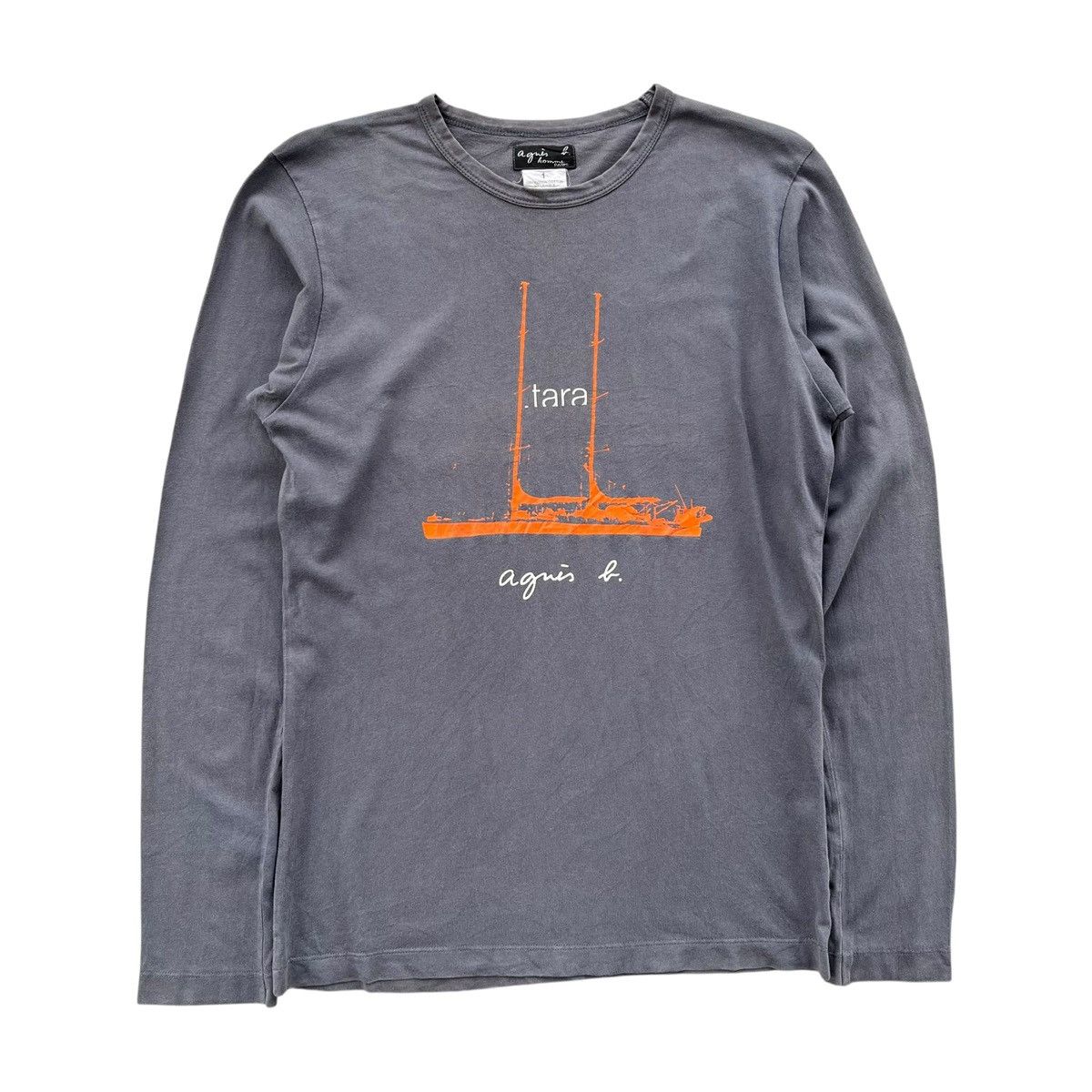 agnes b. Vintage 90s Agnes b. Paris Longsleeve Size US L / EU 52-54 / 3 - 1 Thumbnail