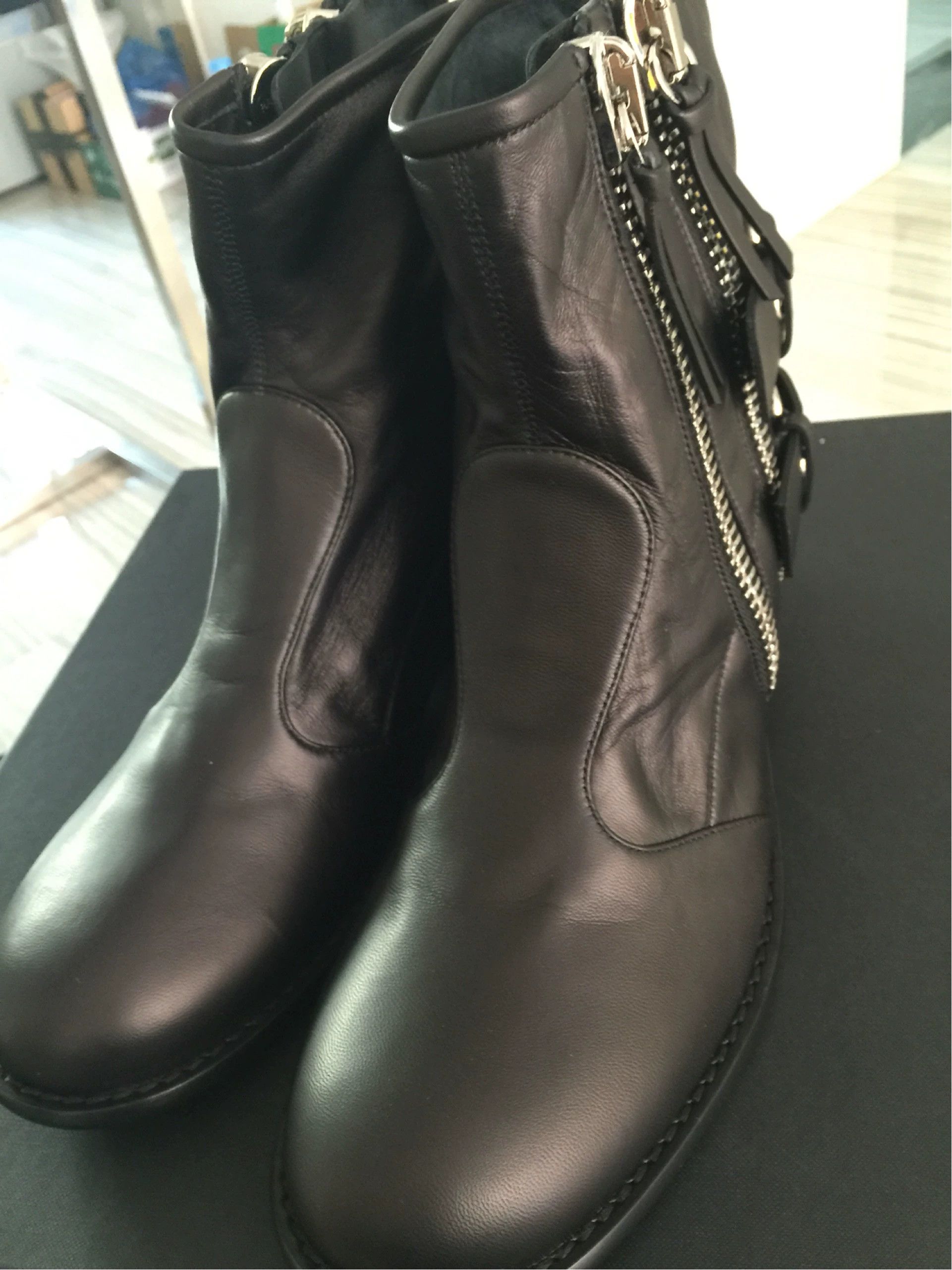 Giuseppe Zanotti GZ new leather boots 40 Size US 7 / EU 40 - 1 Thumbnail