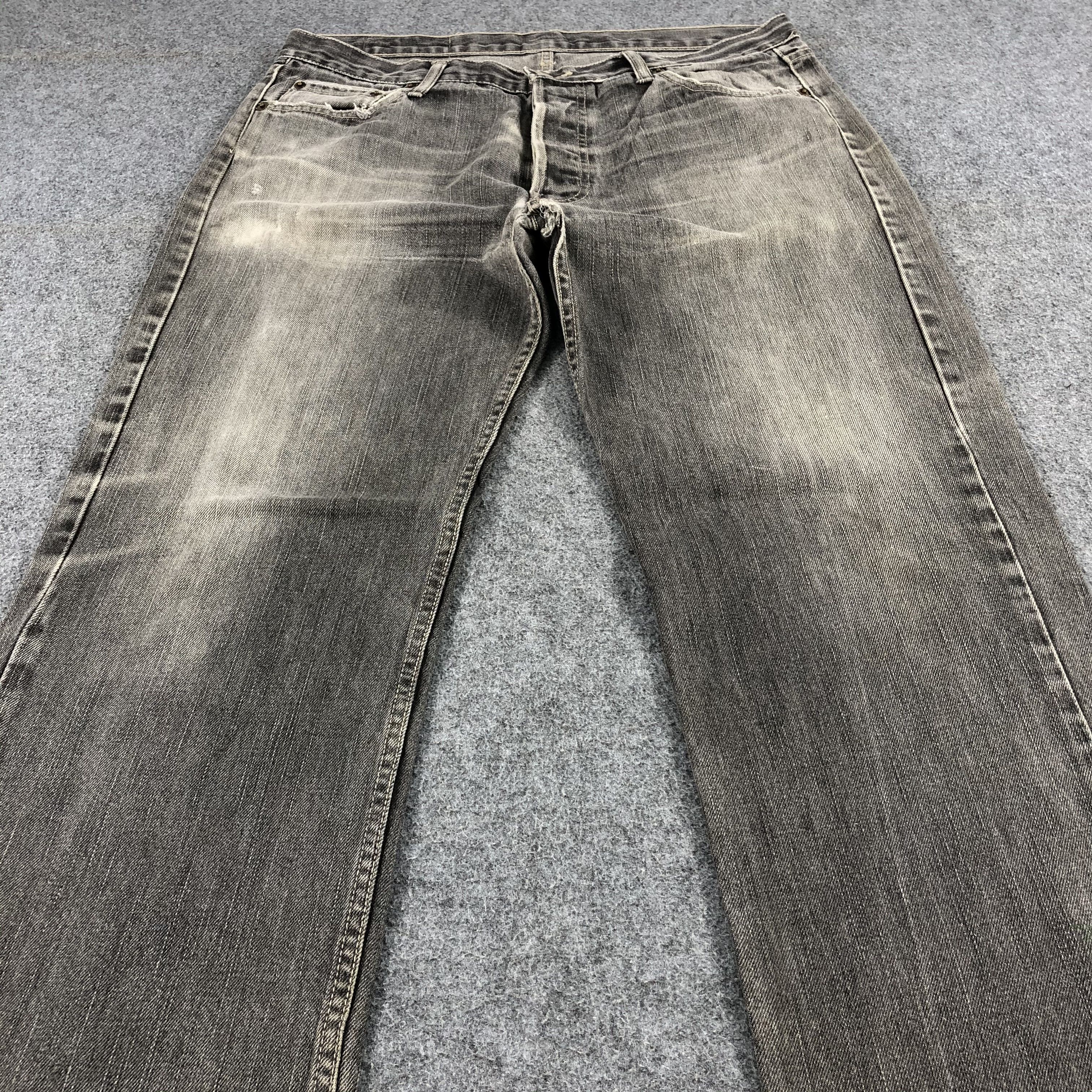 Levi's Vintage Distress Levis 501 Jeans-JM1501 Size US 35 - 3 Thumbnail