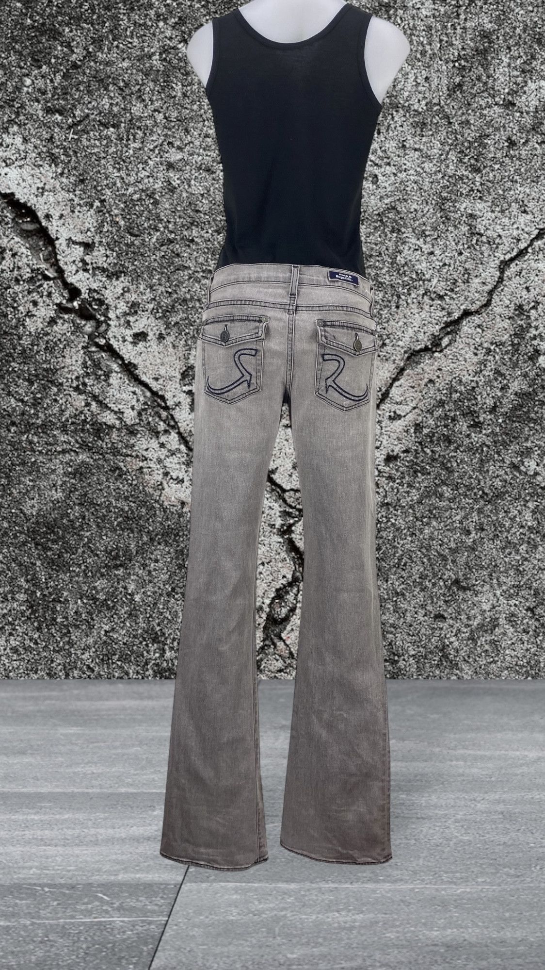 Rock & Republic Rock & Republic Flare Jeans Boyfriend Denim Jeans Size 27" / US 4 / IT 40 - 1 Thumbnail