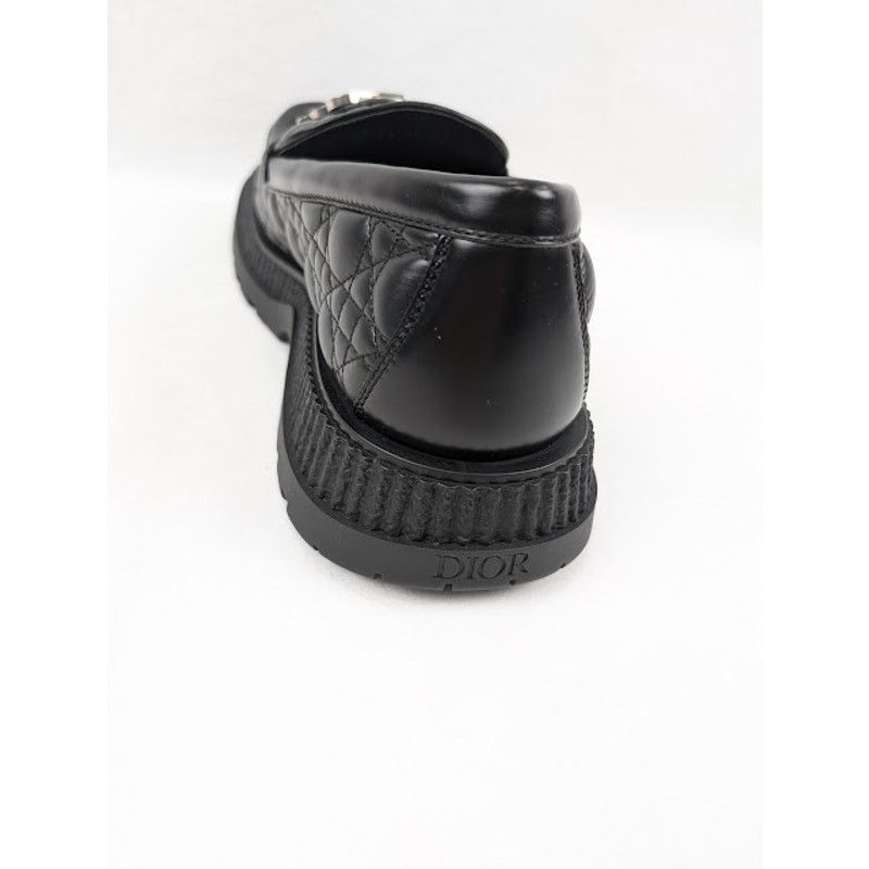 Dior o1rshd1 Buffalo Loafers Cannage Leather in Black Size US 11 / EU 44 - 11 Thumbnail