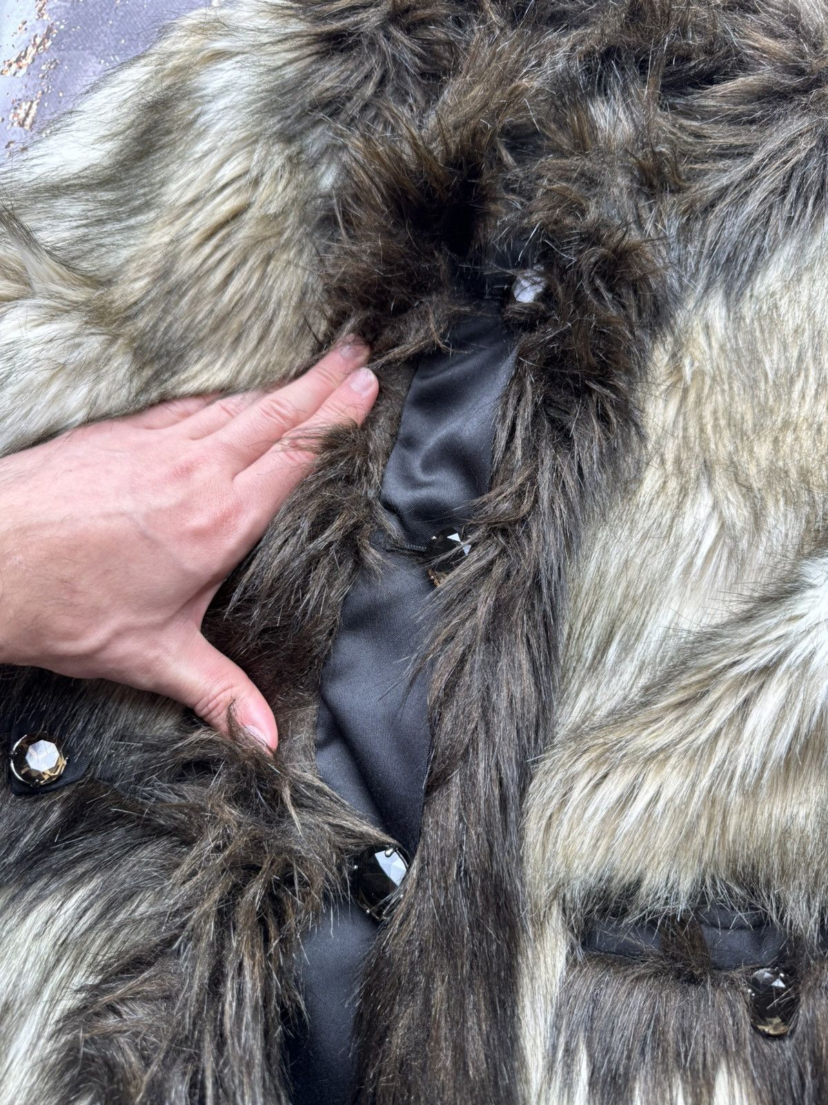 Vintage Vintage Amazing Faux Fur Coat Size XS / US 0-2 / IT 36-38 - 4 Thumbnail