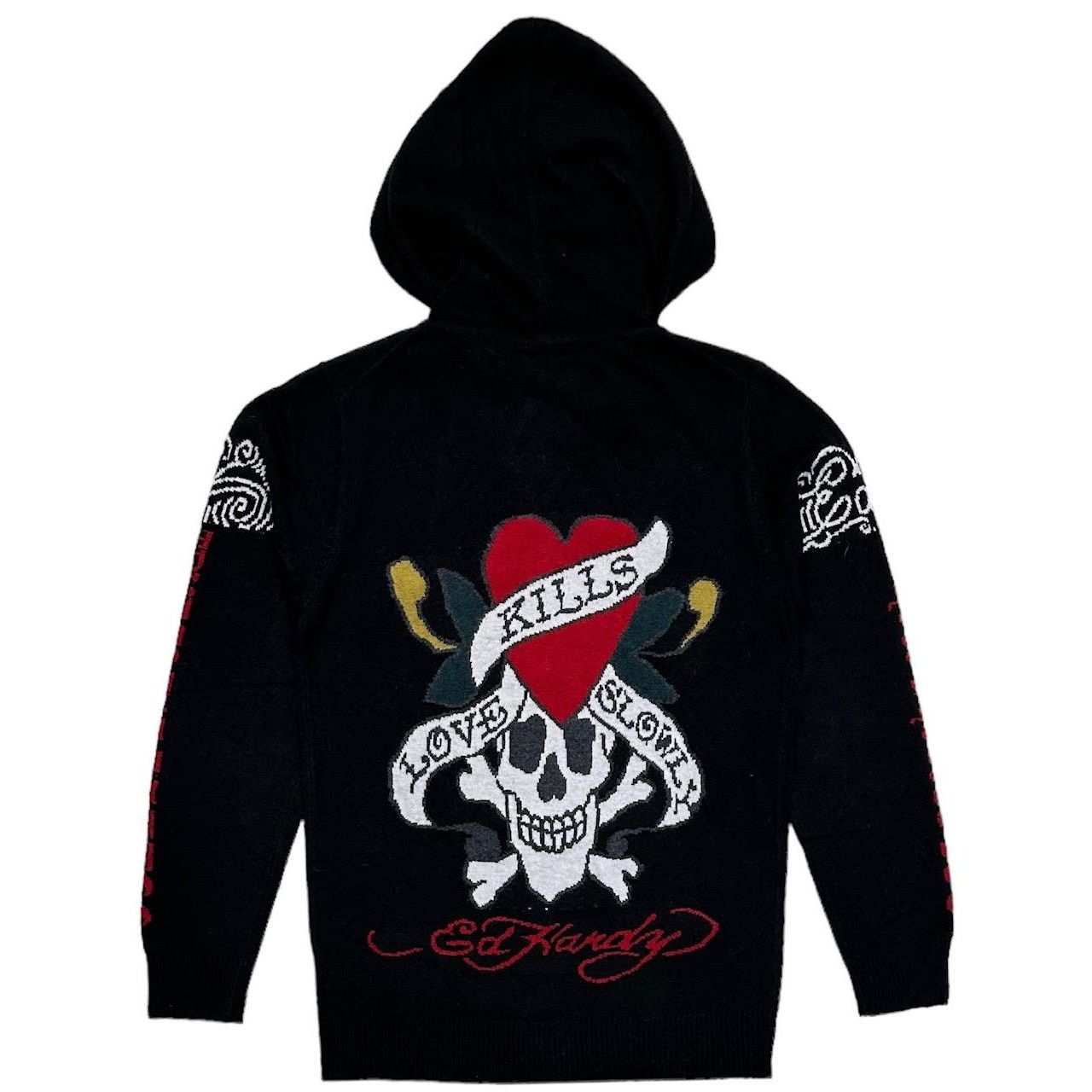 Ed Hardy by Christian Audigier Love Kills Zip Hoodie Sweater