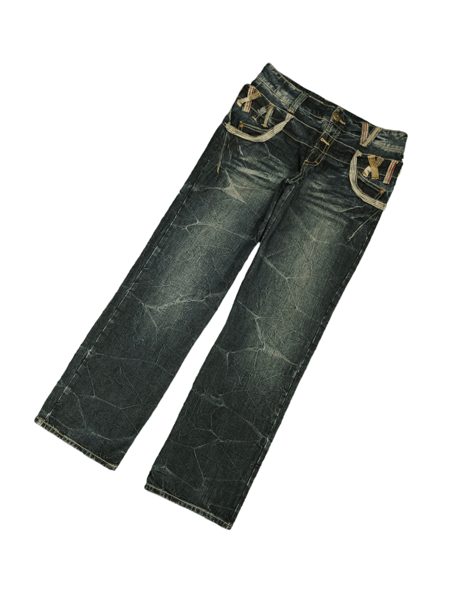 Hysteric Glamour Sorridere Double Waist Denim Clawmark Wide Leg Jeans Size US 32 / EU 48 - 1 Thumbnail