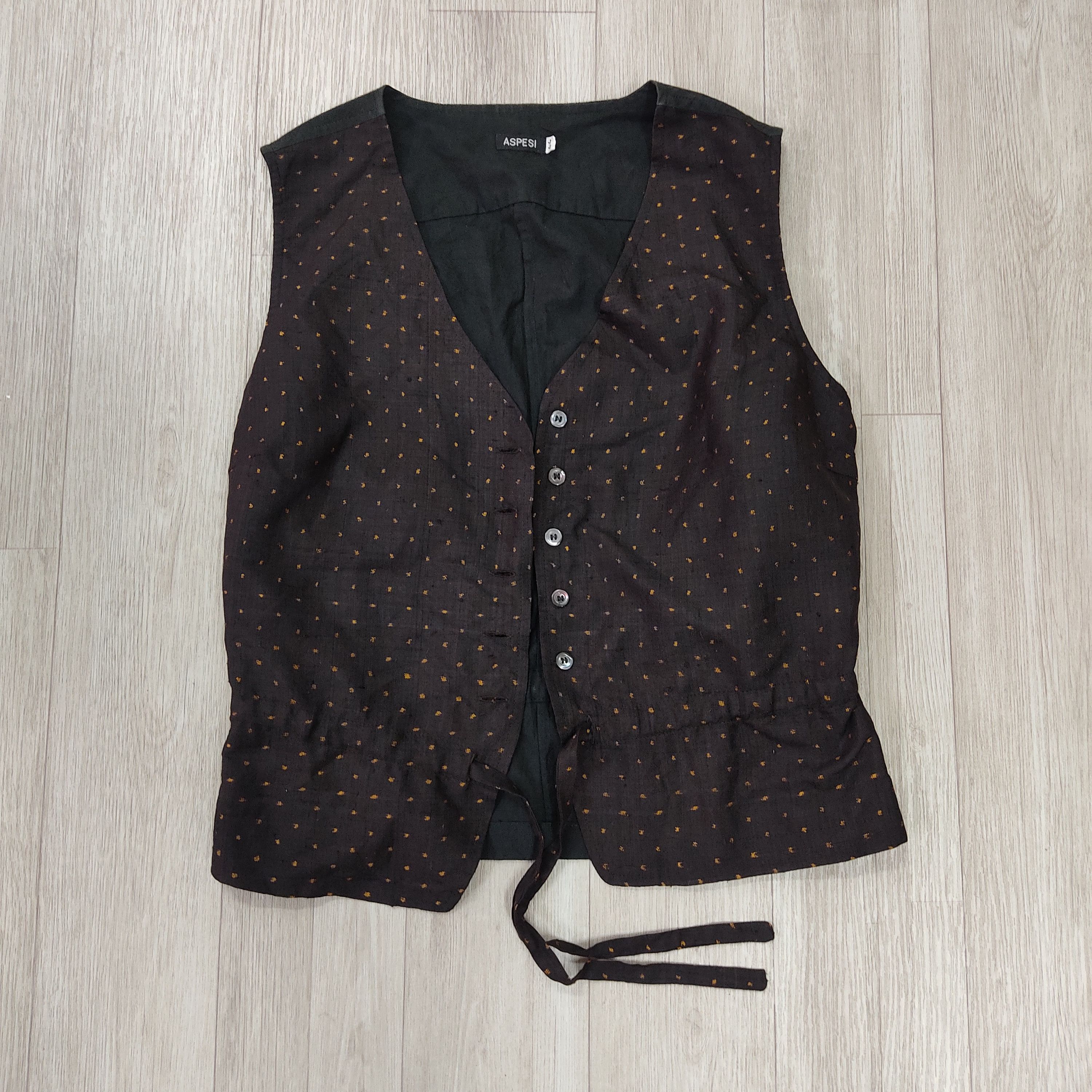 Aspesi ASPESI All Over Dots Waistcoat Vest Size S / US 4 / IT 40 - 4 Thumbnail