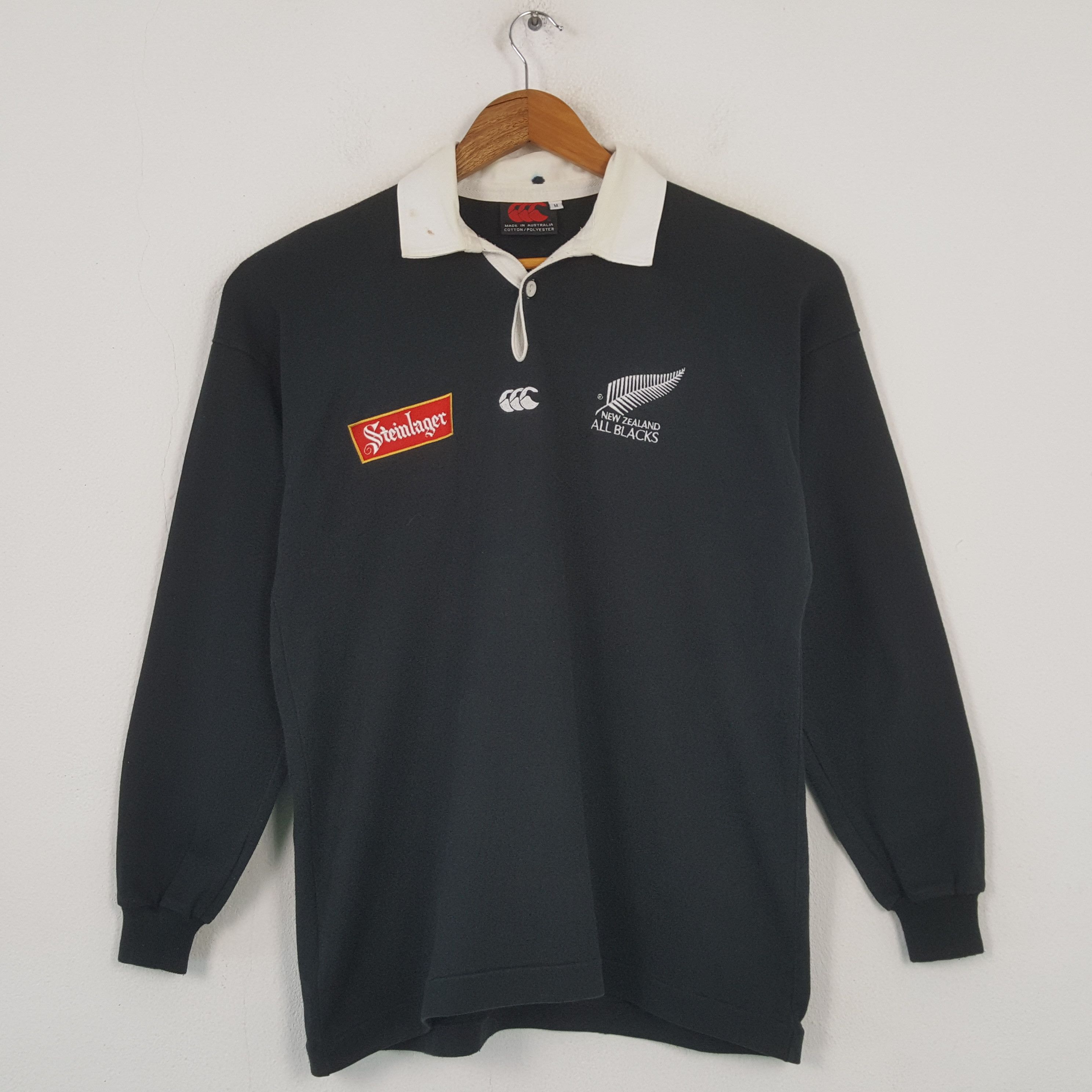 Canterbury of New Zealand × Rap Tees × Vintage Vintage Canterbury Stanlager Rapper Rugby Polos C294N23 Size US L / EU 52-54 / 3 - 1 Thumbnail