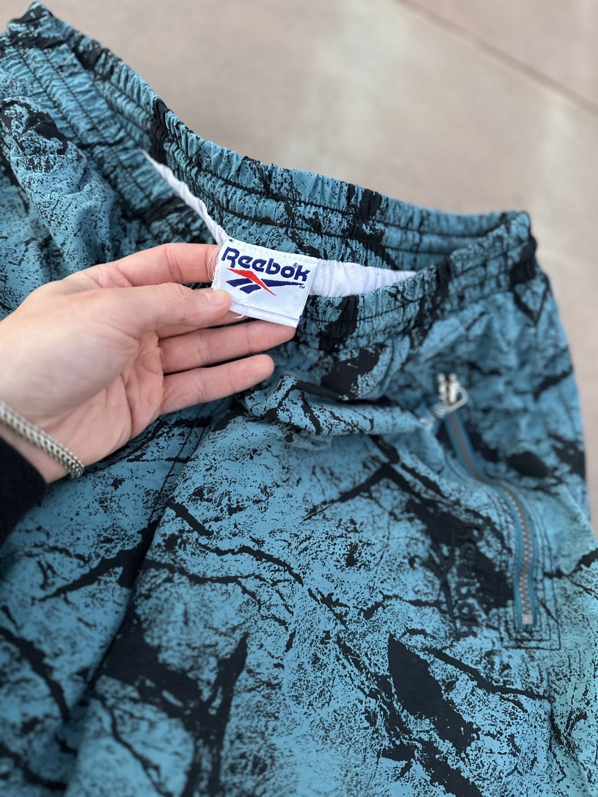 Reebok Vintage 90s Reebok Track Drill Pants Rock Travis Style rare Size US 32 / EU 48 - 7 Thumbnail