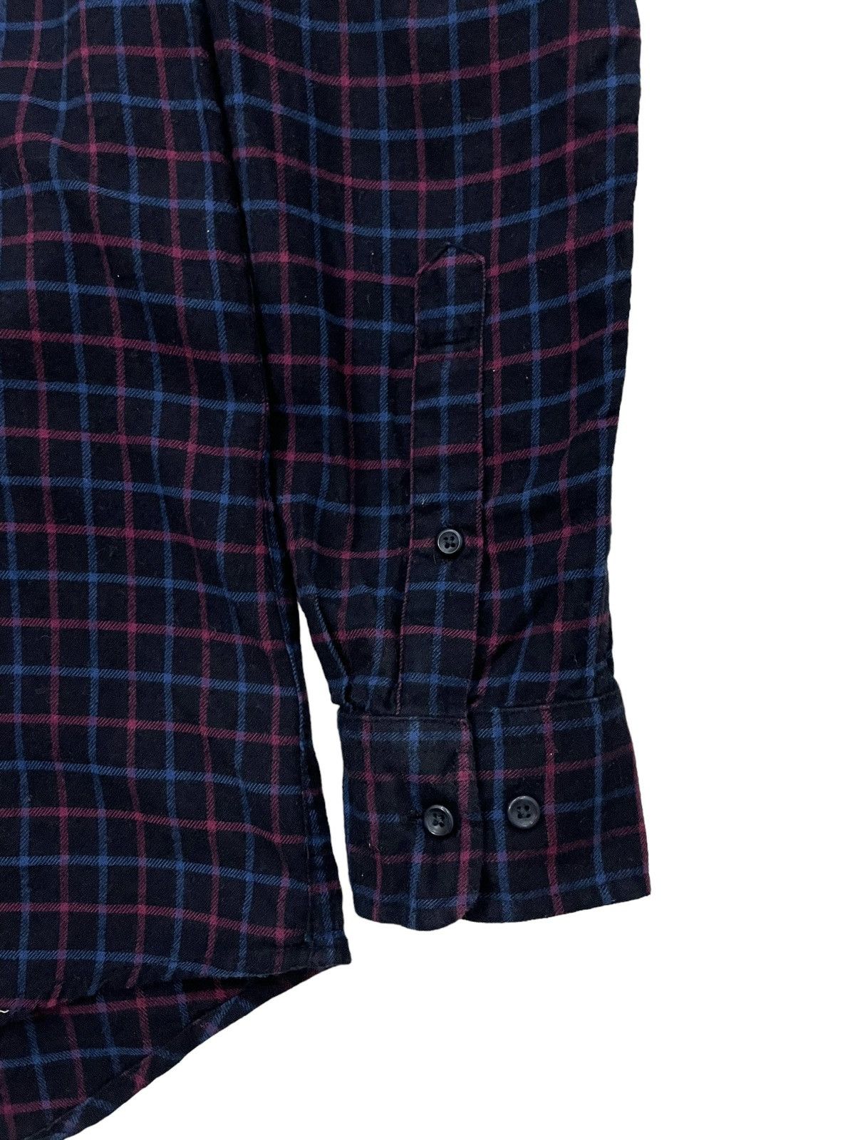 Flannel × Japanese Brand Vintage Uniqlo Travis Scott Style Plaid Tartan Flannel Size US S / EU 44-46 / 1 - 6 Thumbnail