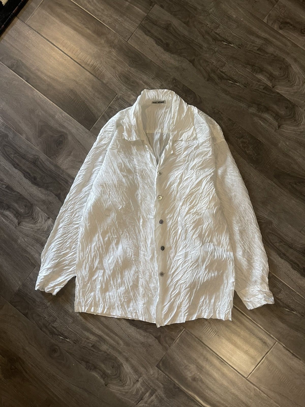 90s Issey Miyake Wrinkled Button up