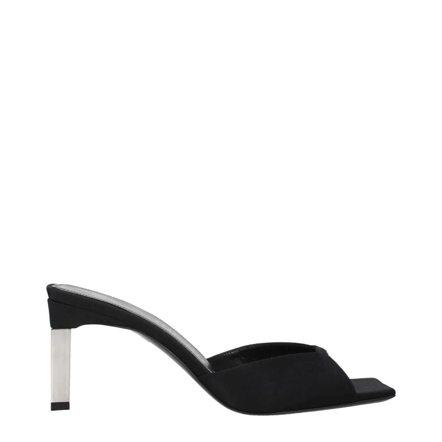 The Attico ob1o1e1224 Satin Sandals in Black Size US 10 / IT 40 - 1 Thumbnail