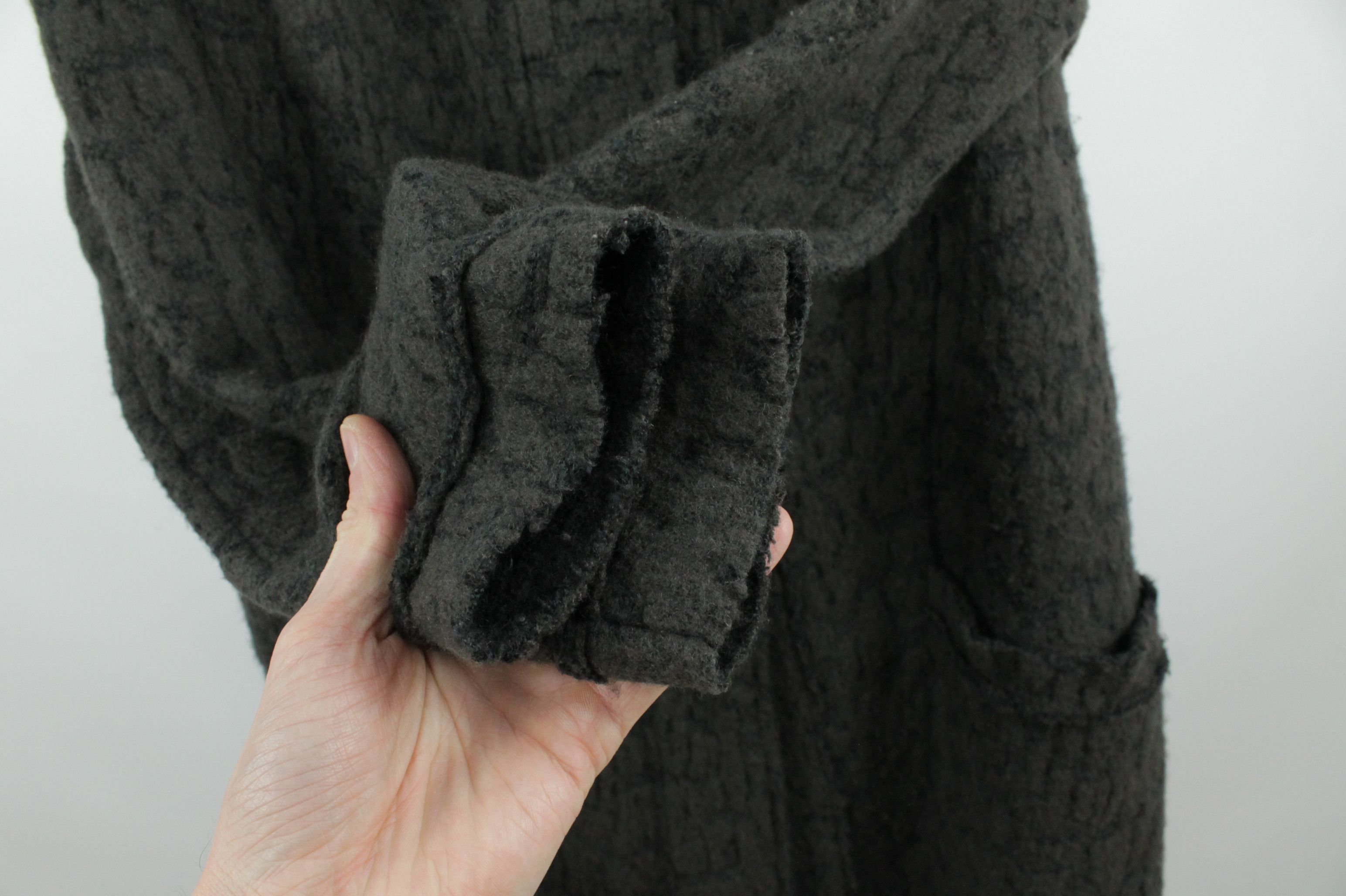 Transit Transit Par-Such Wool Mohair Blend Lagenlook Coat Size L / US 10 / IT 46 - 5 Thumbnail