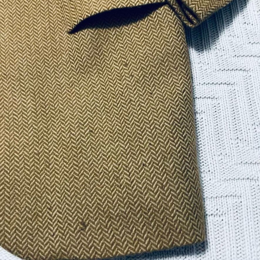 Ralph Lauren Ralph Ralph Lauren caramel brown chevron alpaca blazer Size 40L - 4 Thumbnail