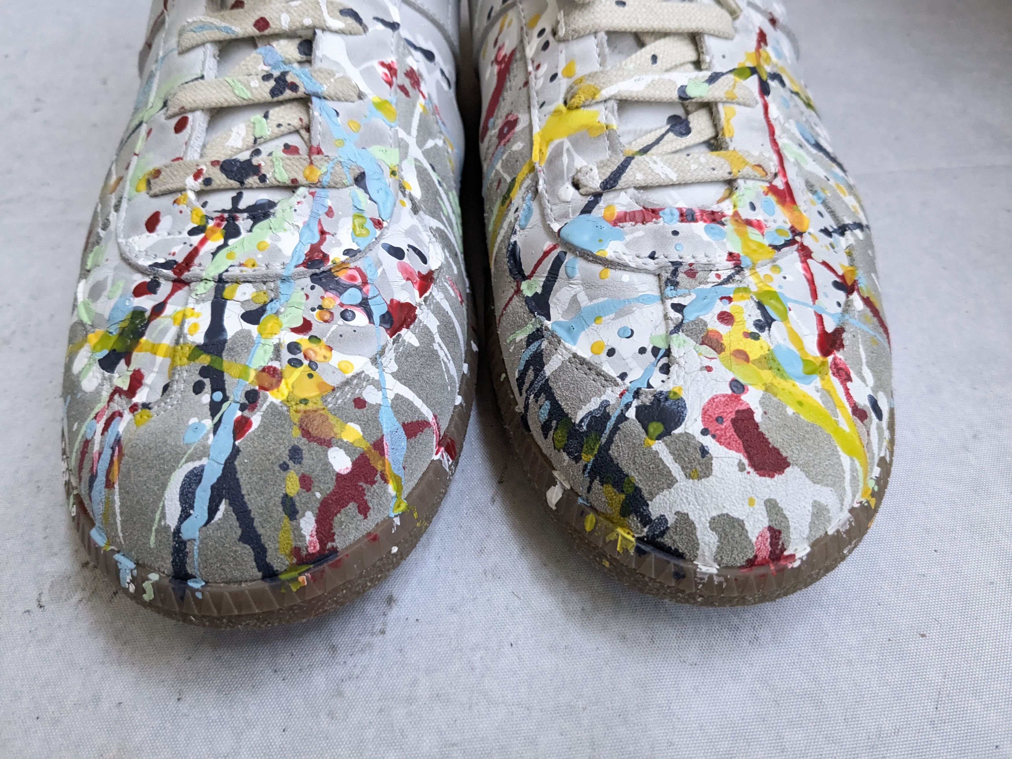 Maison Margiela Maison Margiela Replica GAT 10.5 43.5 Paint Splatter Low Size US 10.5 / EU 43-44 - 3 Thumbnail