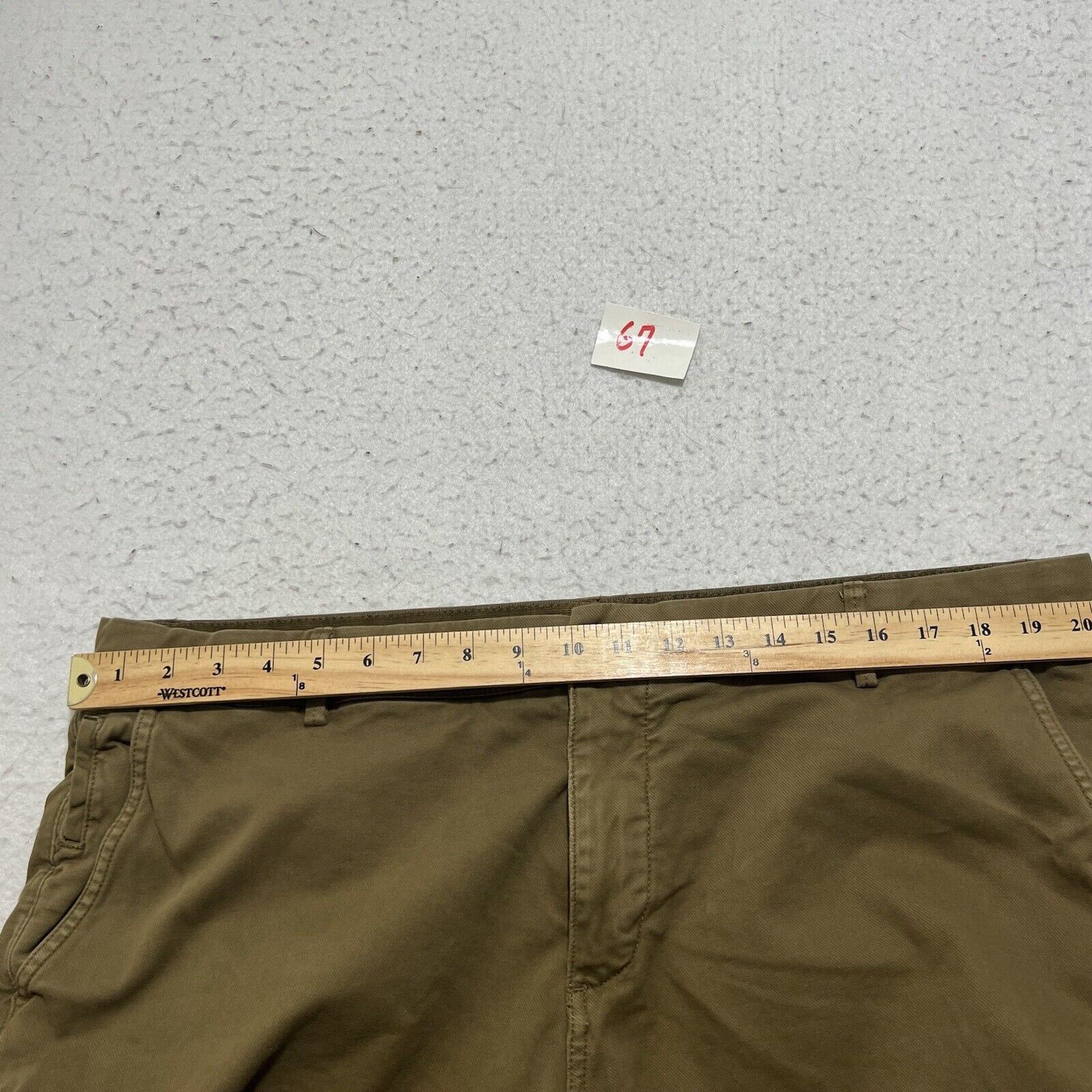 Other Cortefiel 42 Flat Front Dark Brown/Green Chino Pants (42x28) Size US 42 / EU 58 - 10 Thumbnail
